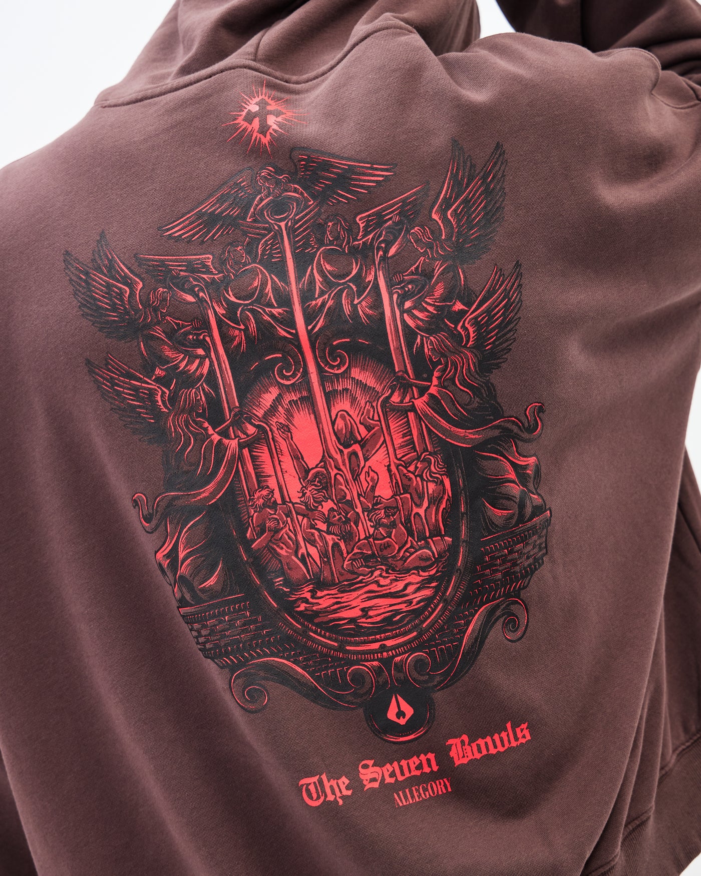 The Seven Bowls Hoodie / Washed Brown