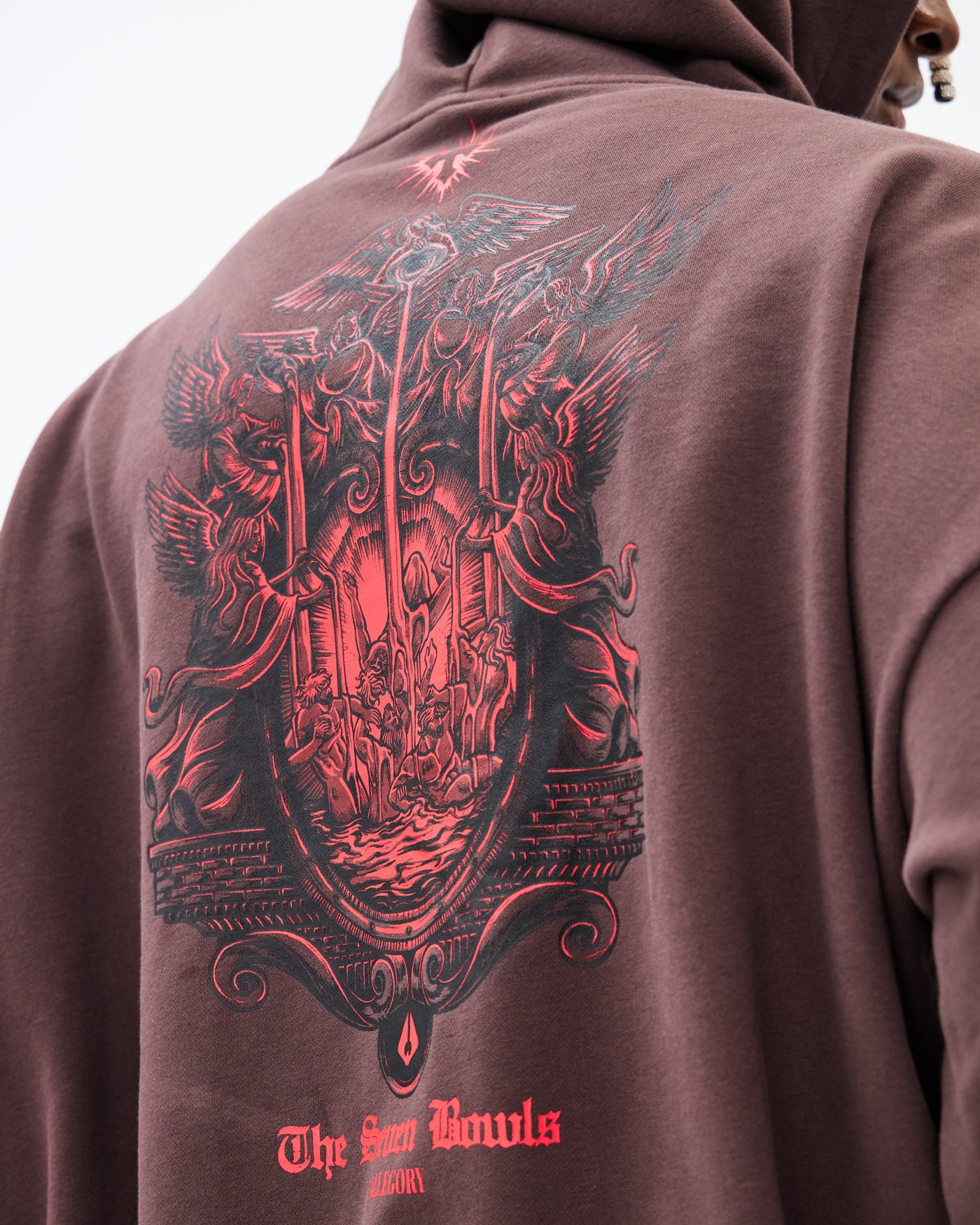 The Seven Bowls Hoodie / Washed Brown