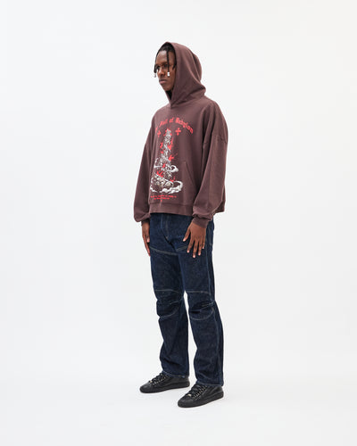 Fall of Babylon Hoodie / Washed Brown