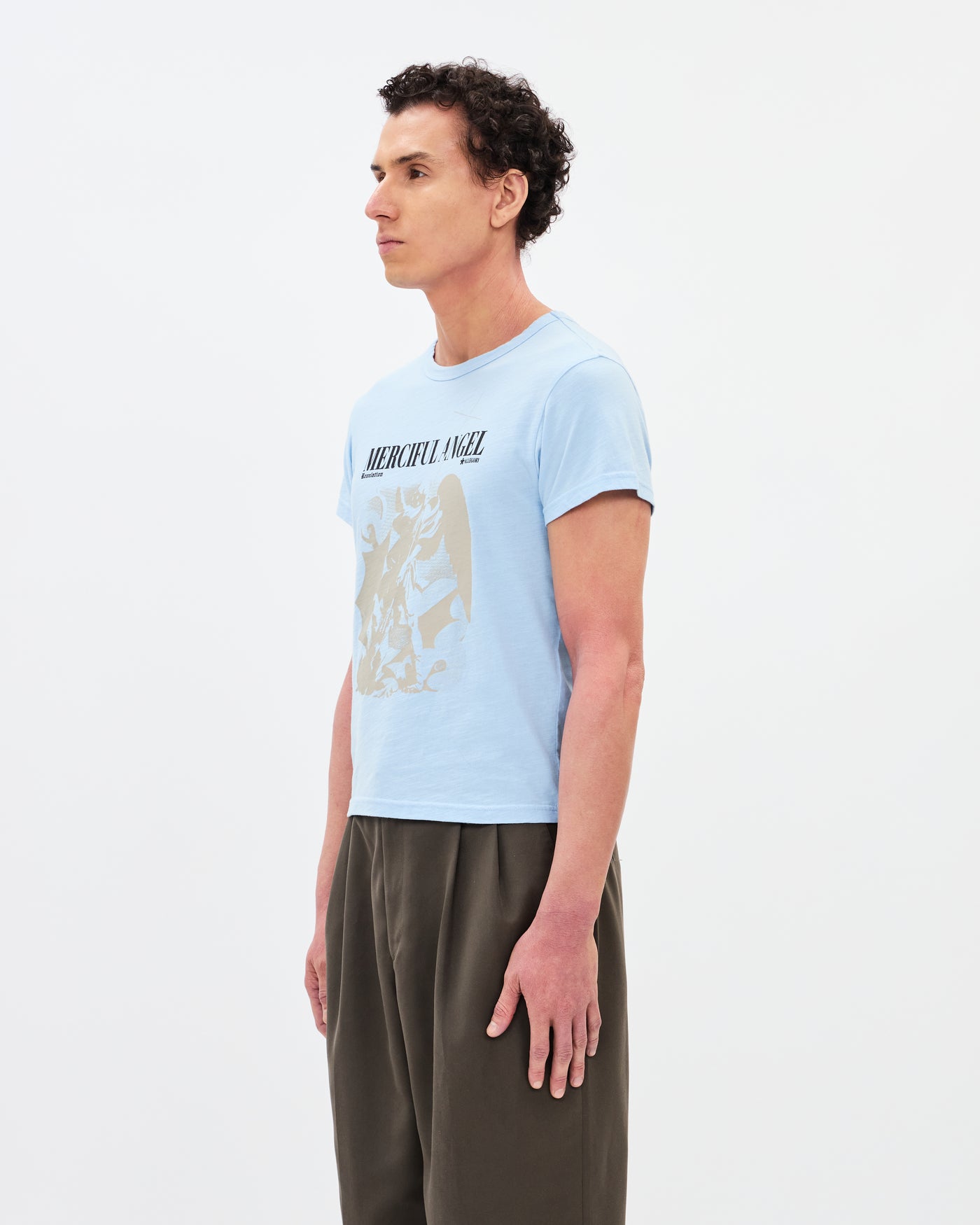 Merciful Angel Heritage Tee / Cloud Blue