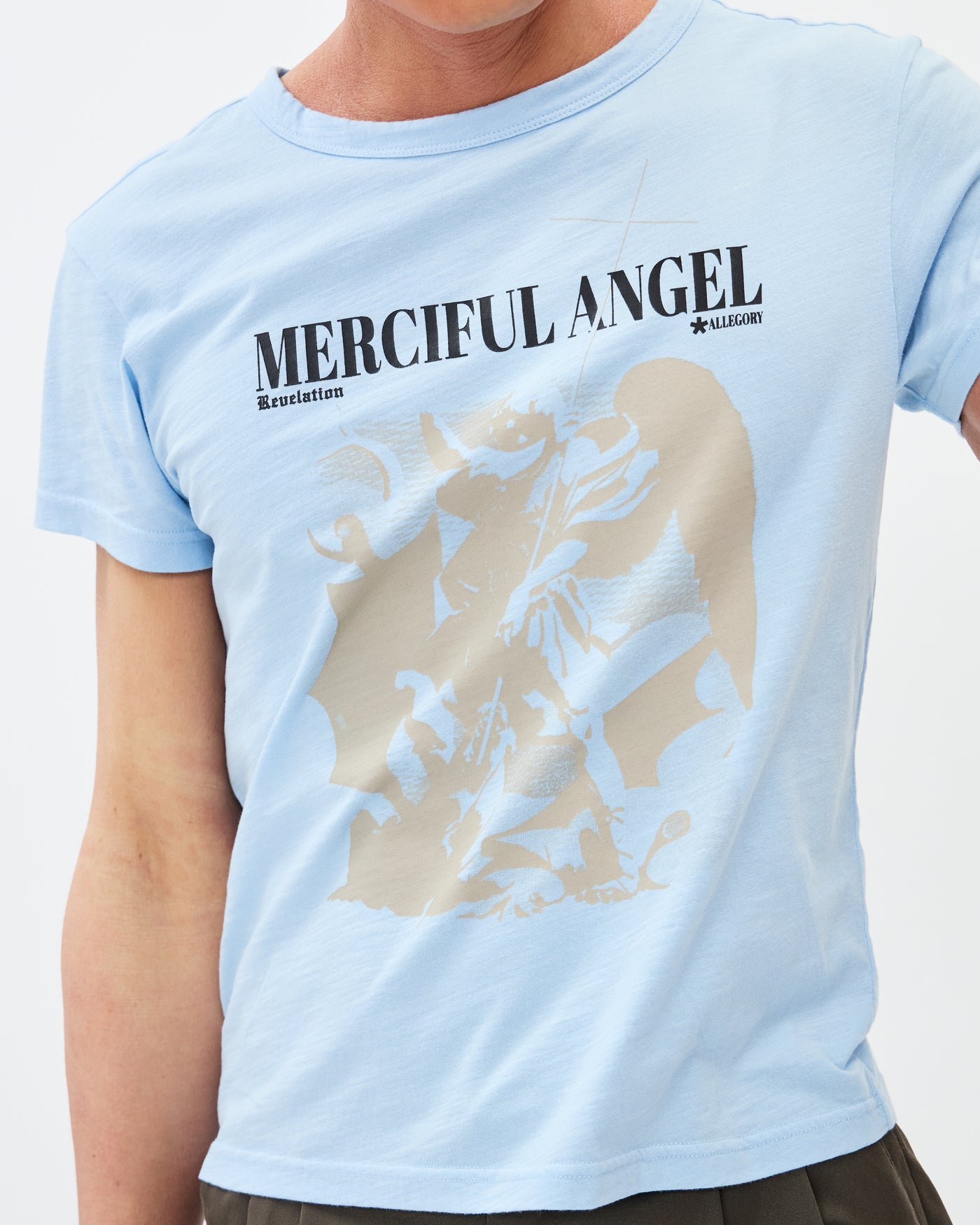 Merciful Angel Heritage Tee / Cloud Blue