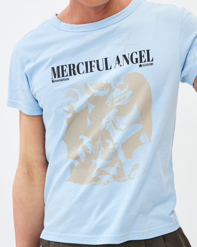Merciful Angel Heritage Tee / Cloud Blue