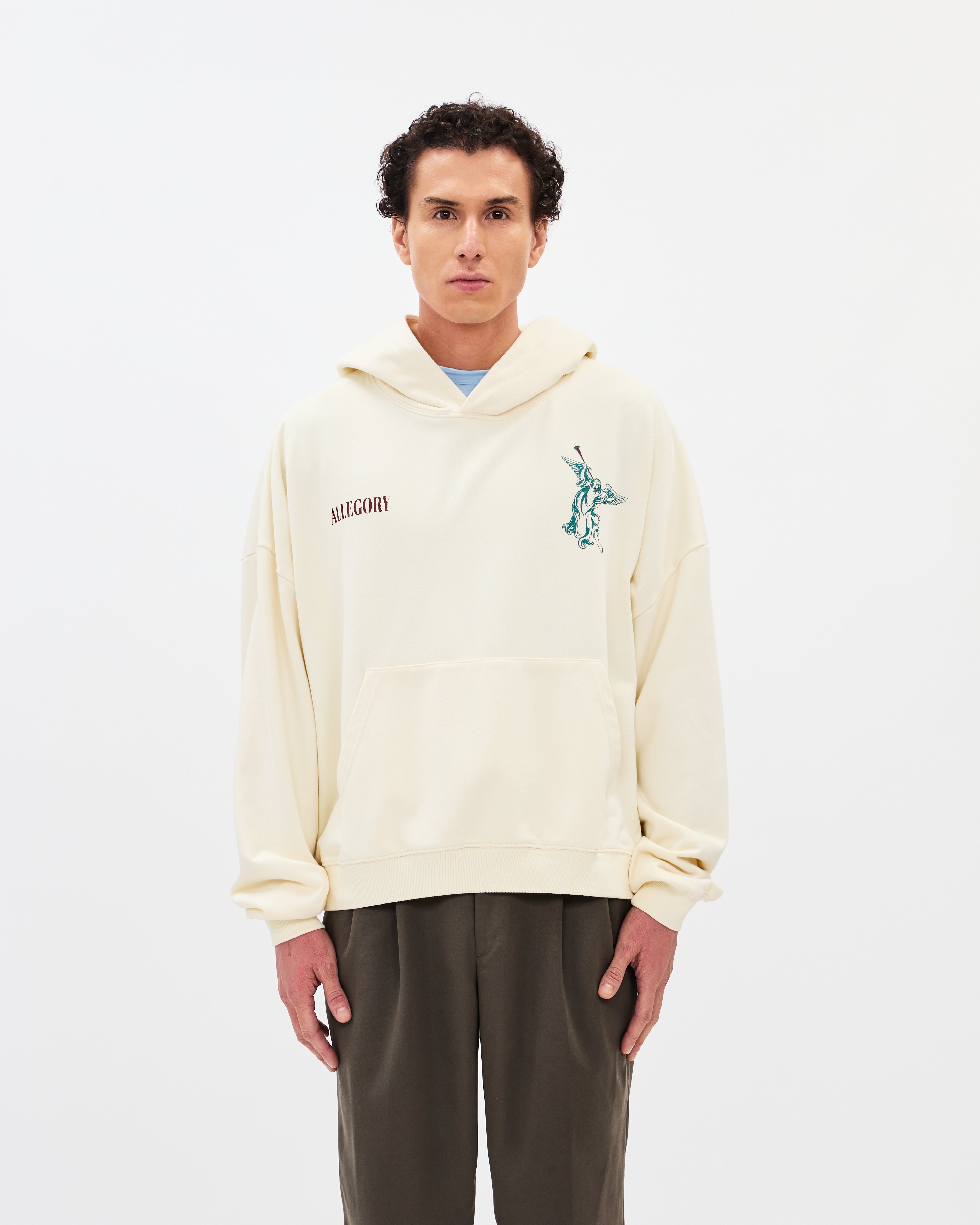 Seven Trumpets Hoodie / Creme-6