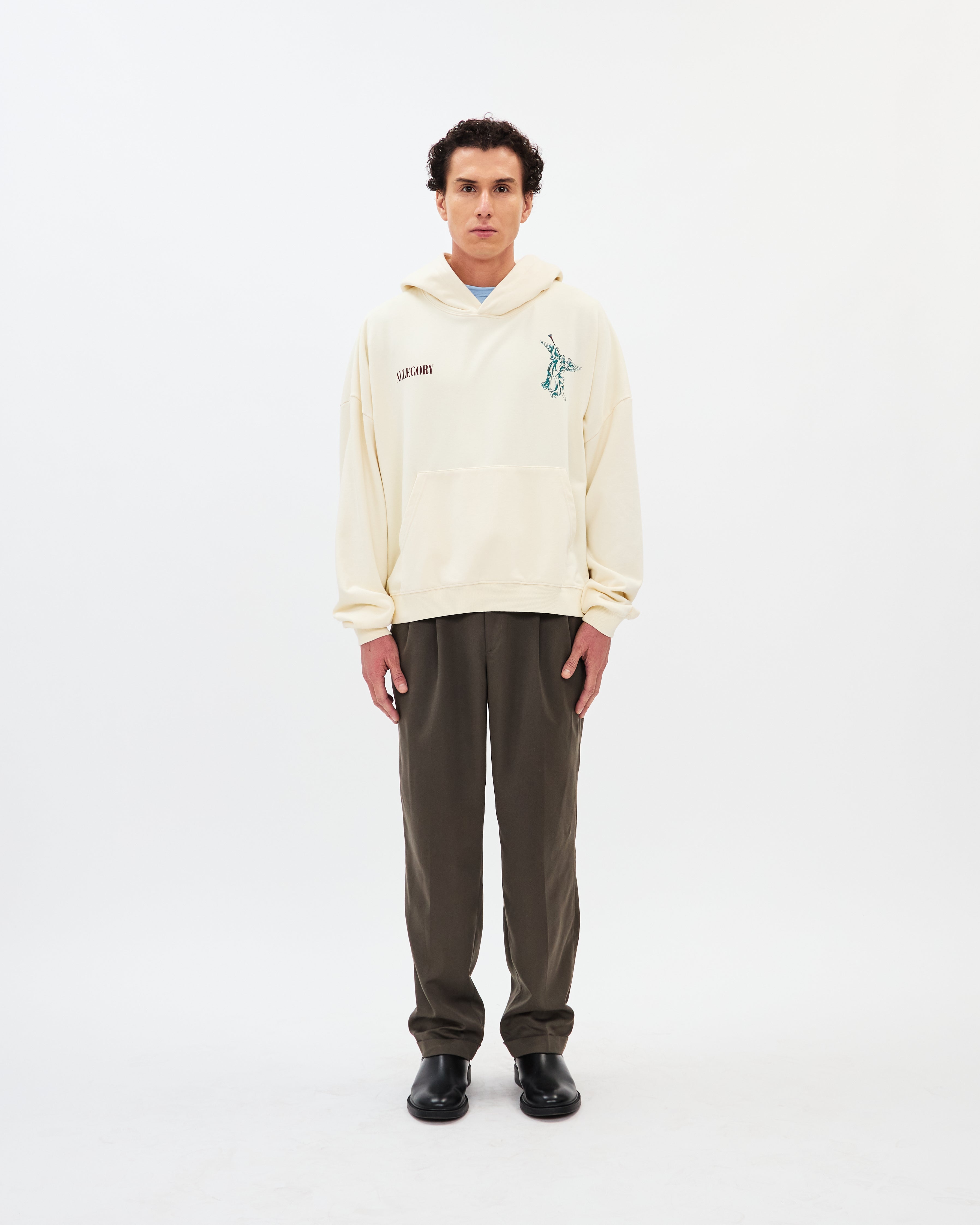 Seven Trumpets Hoodie / Creme-3