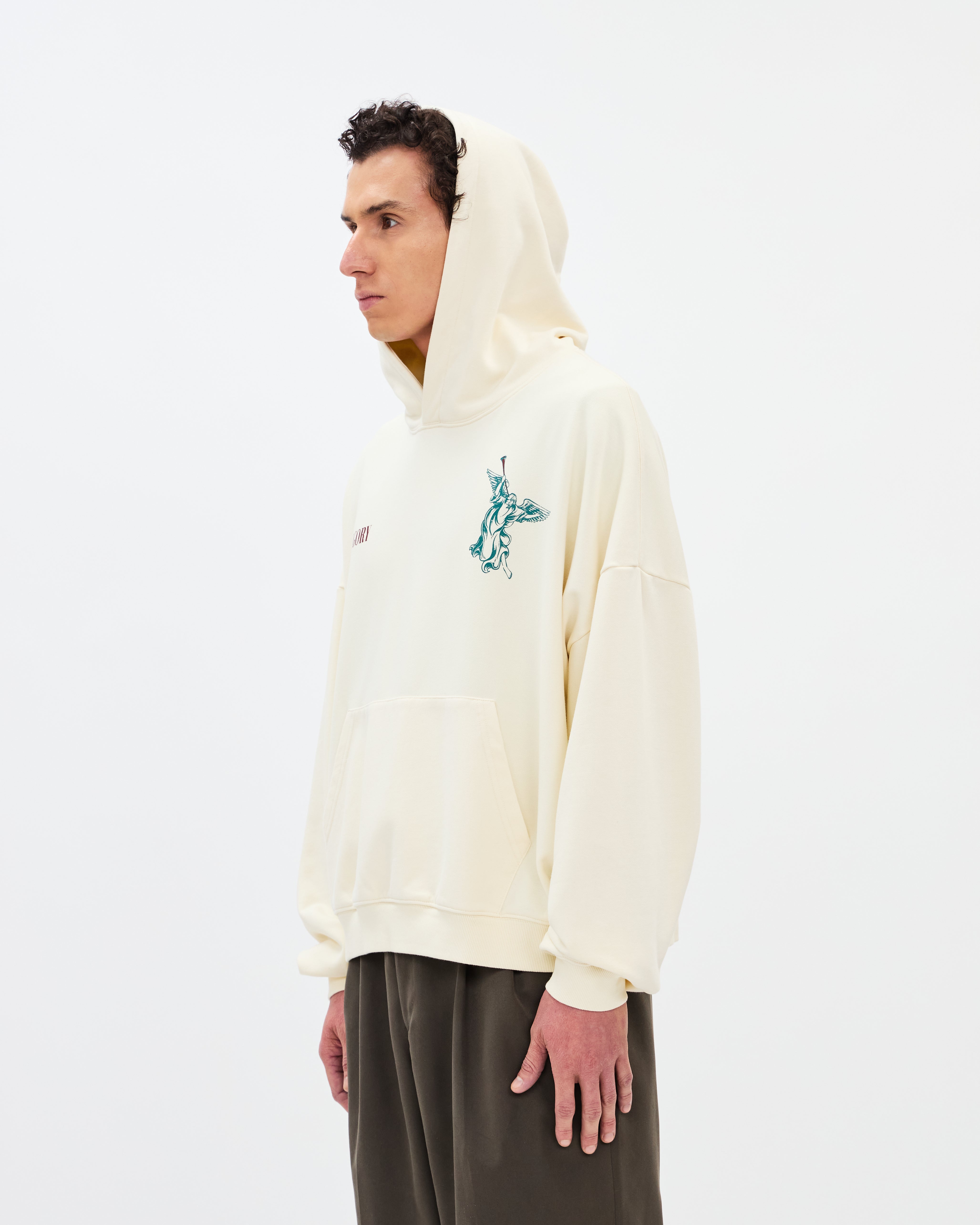 Seven Trumpets Hoodie / Creme-7