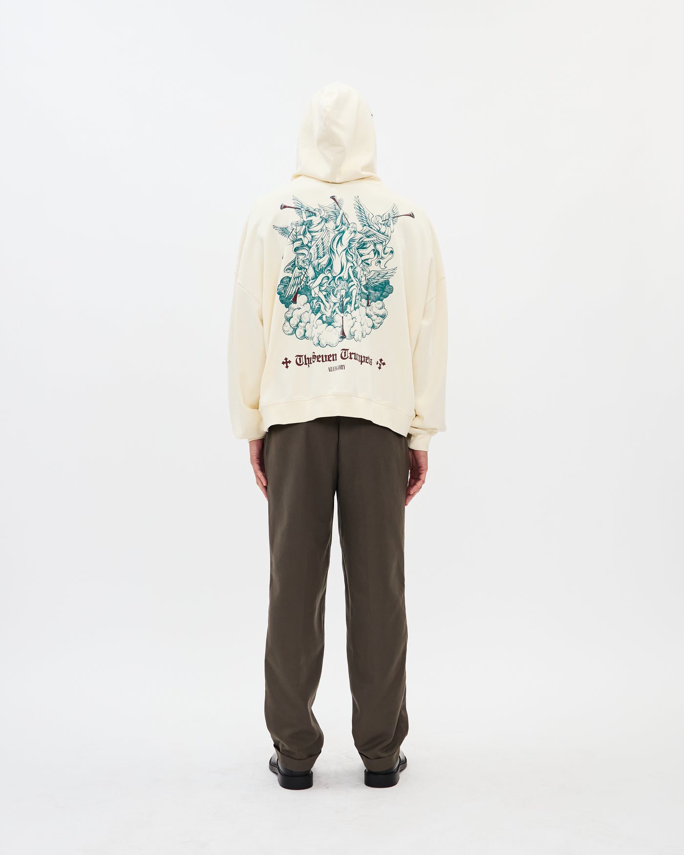 Seven Trumpets Hoodie / Creme