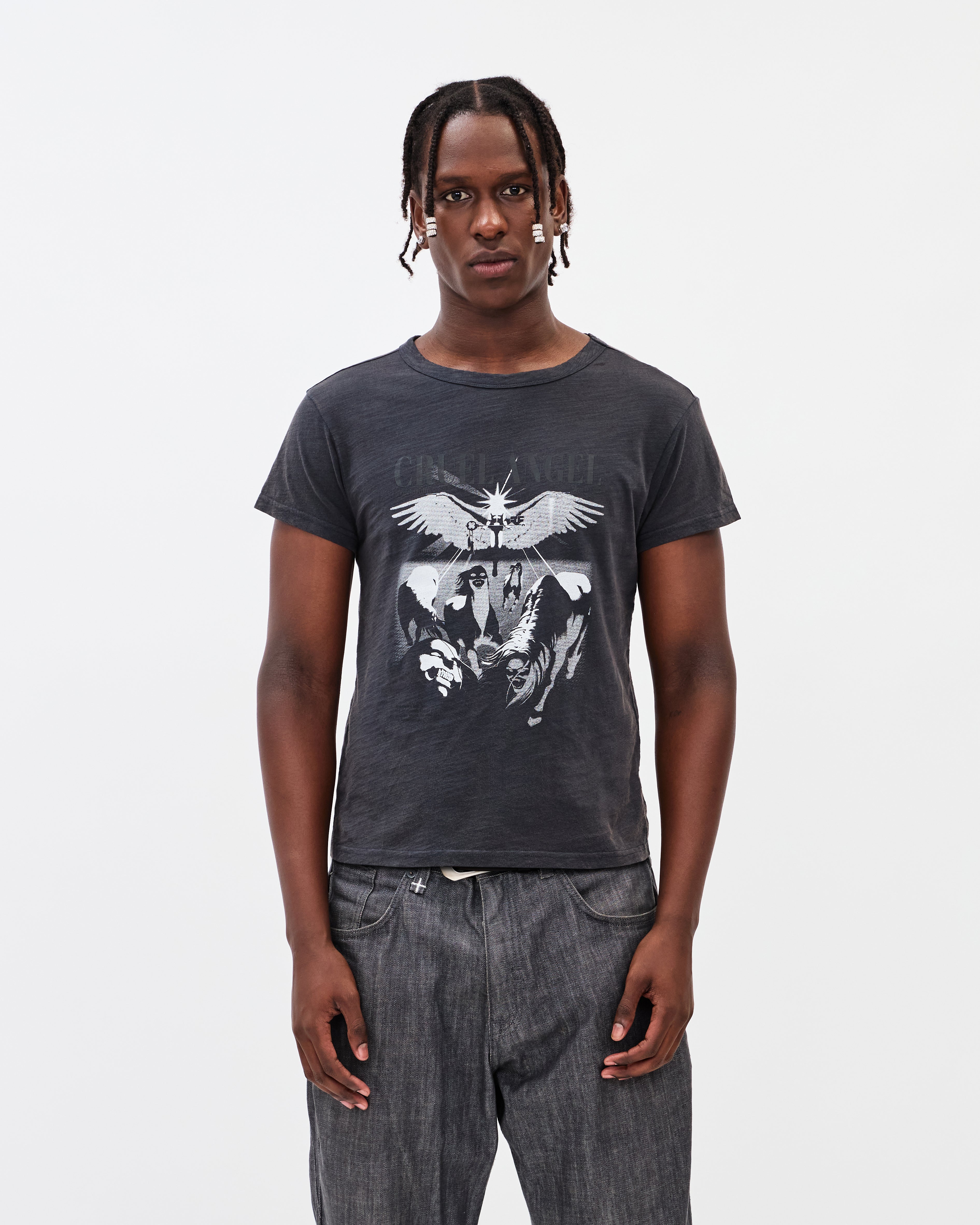 Cruel Angel Classic Tee / Washed Grey-5