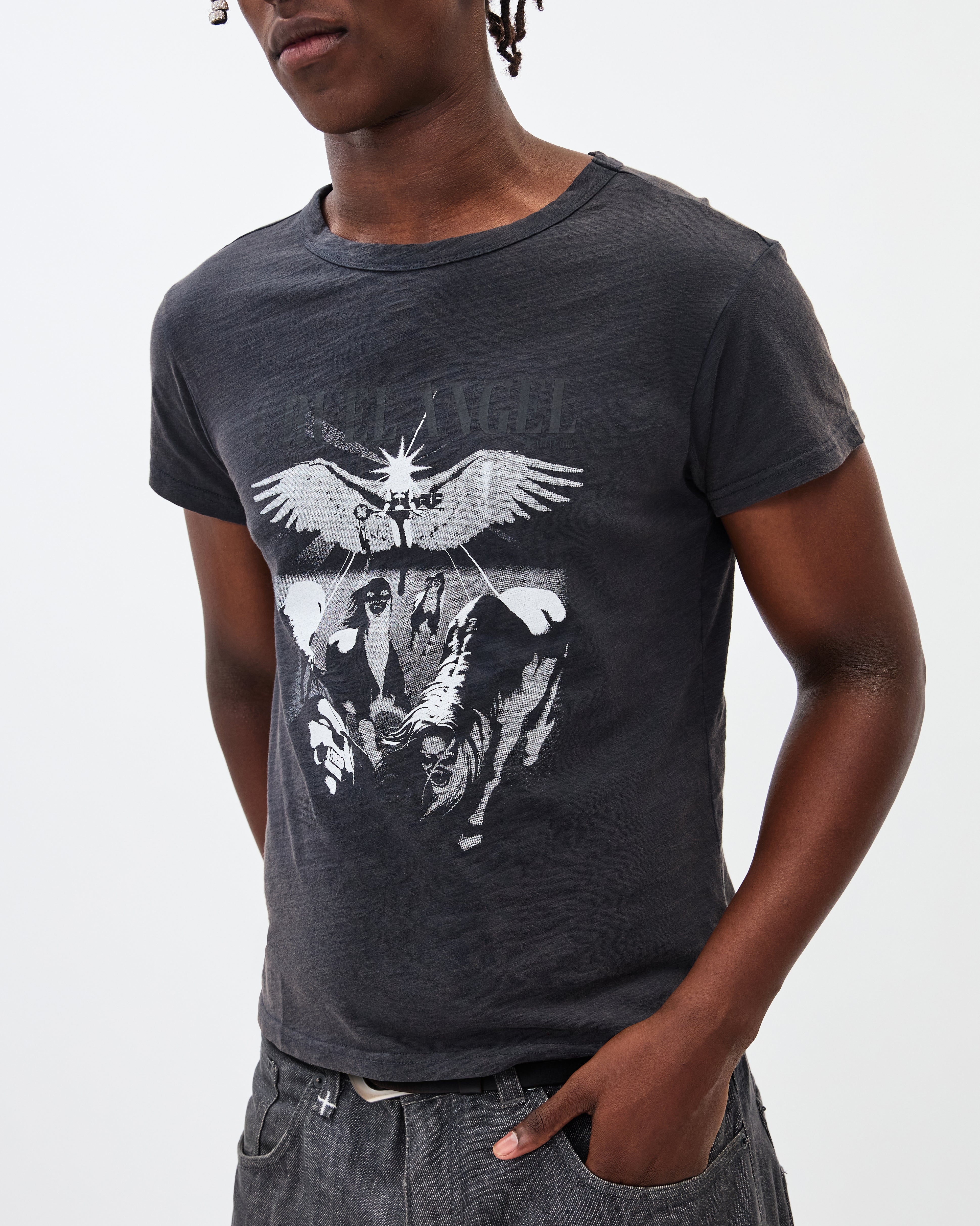 Cruel Angel Classic Tee / Washed Grey-8