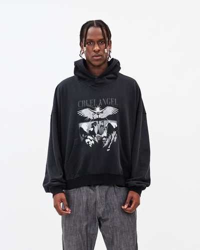 Cruel Angel Hoodie / Washed Grey