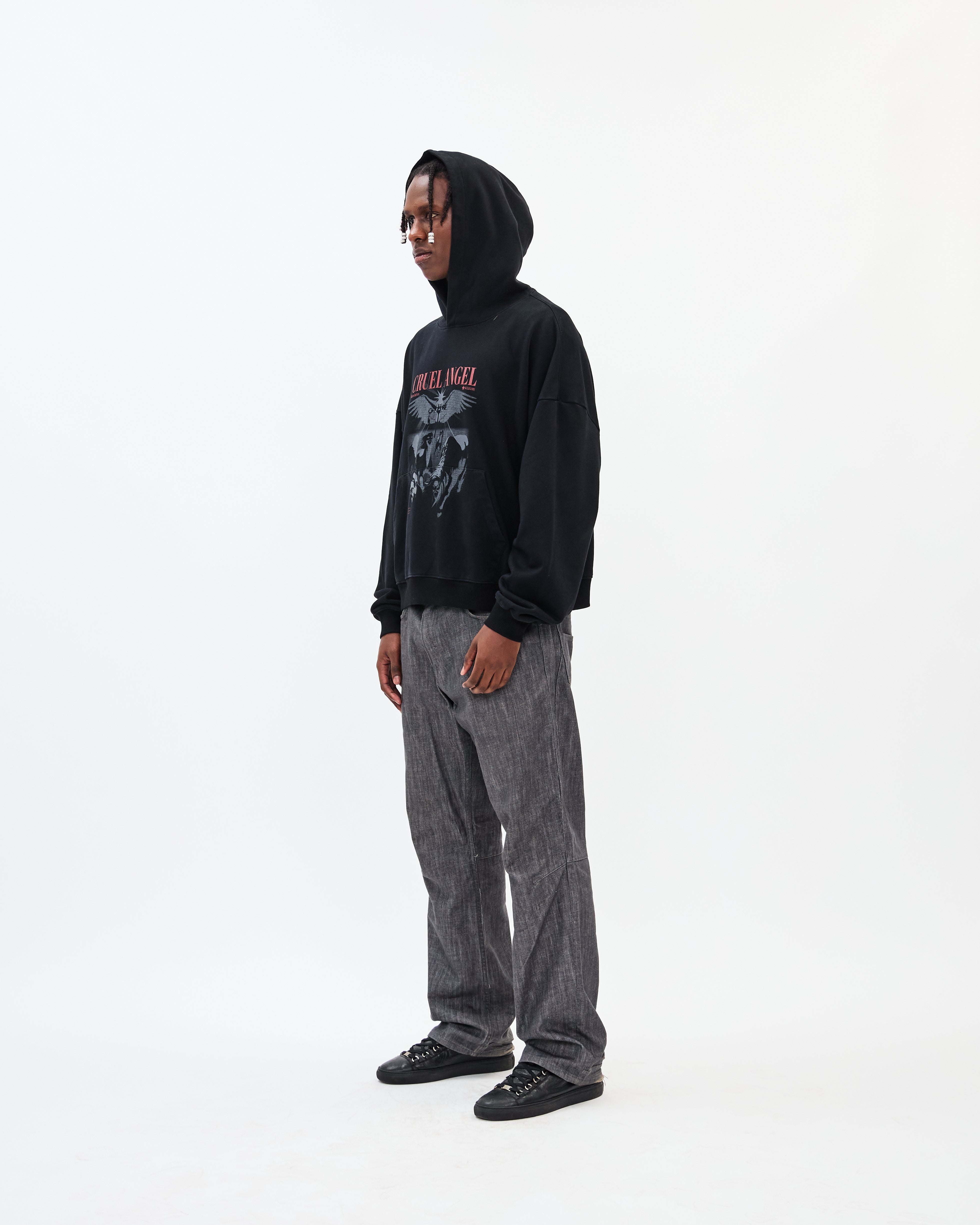 Cruel Angel Hoodie / Black-3