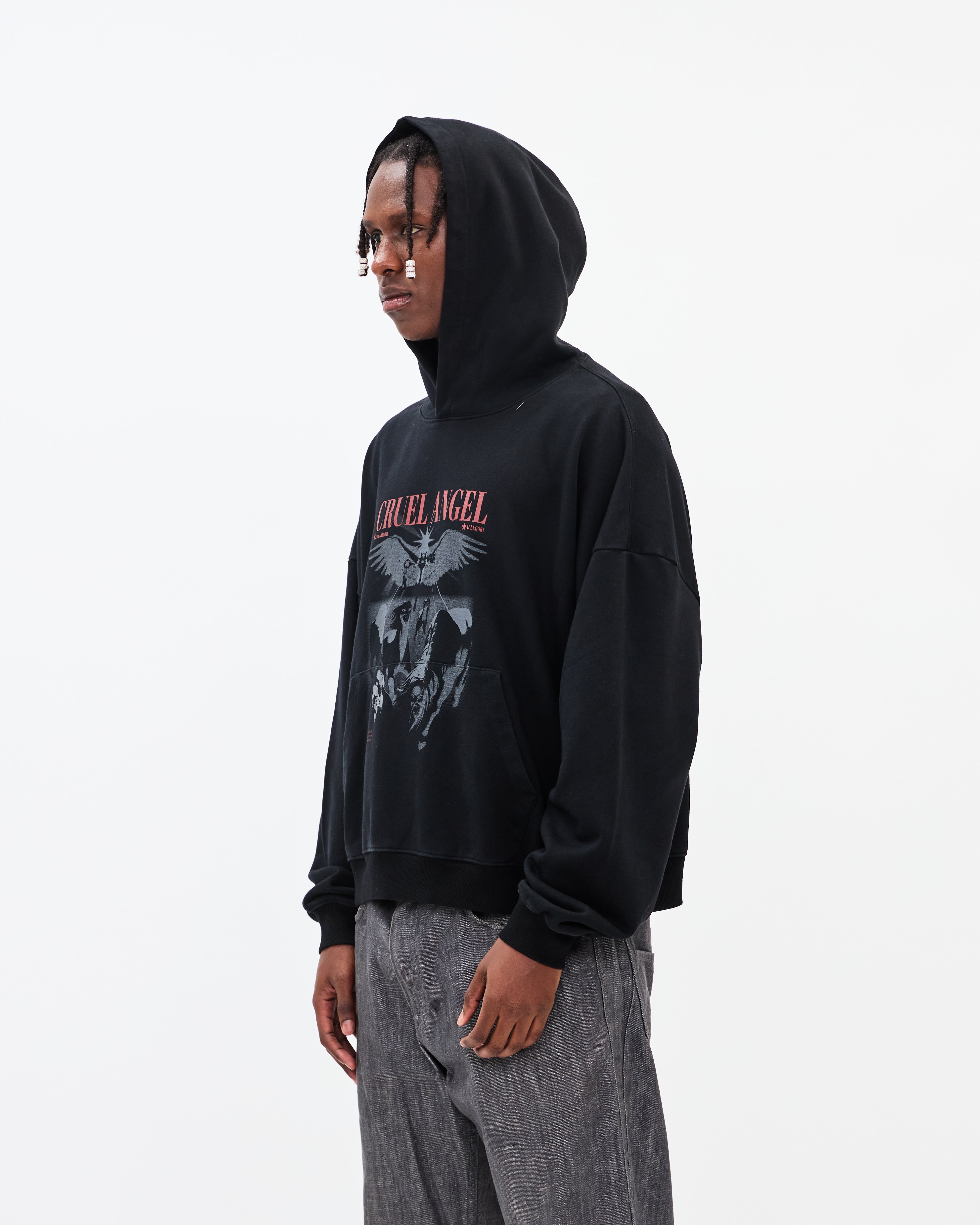 Cruel Angel Hoodie / Black-6