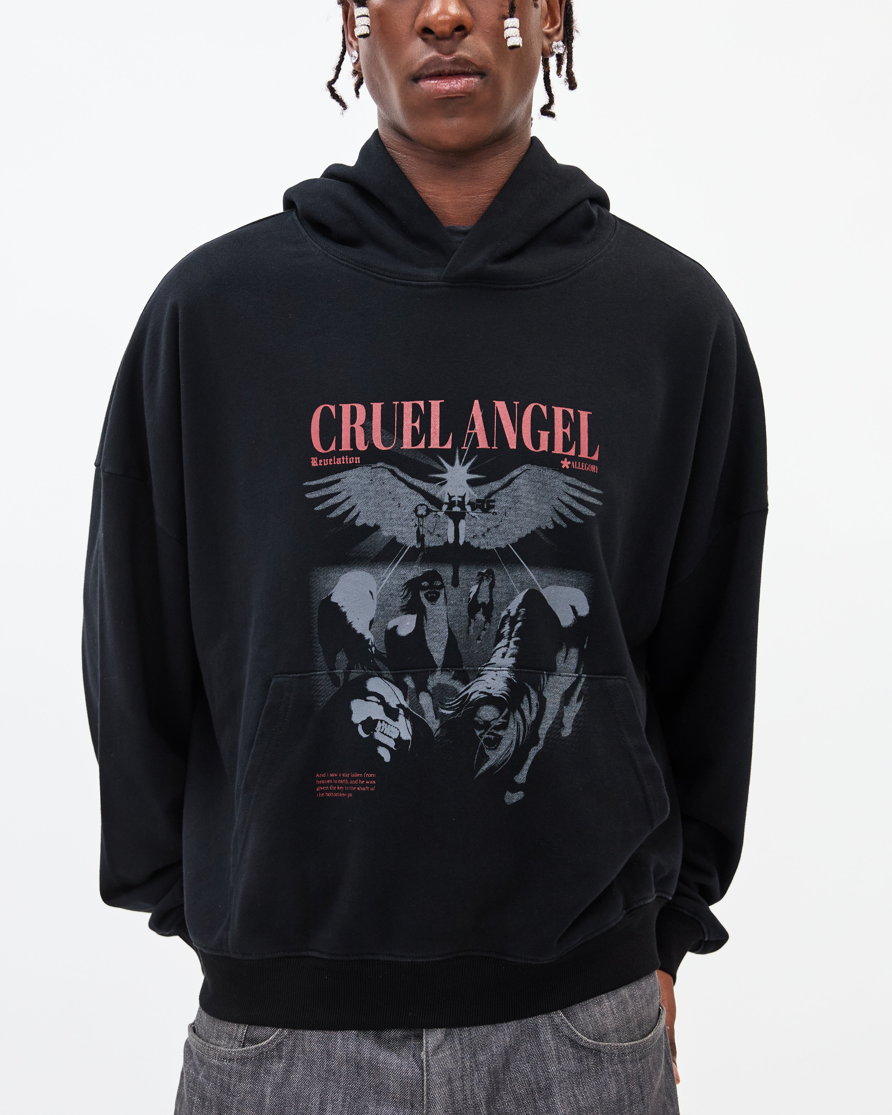 Cruel Angel Hoodie / Black-9