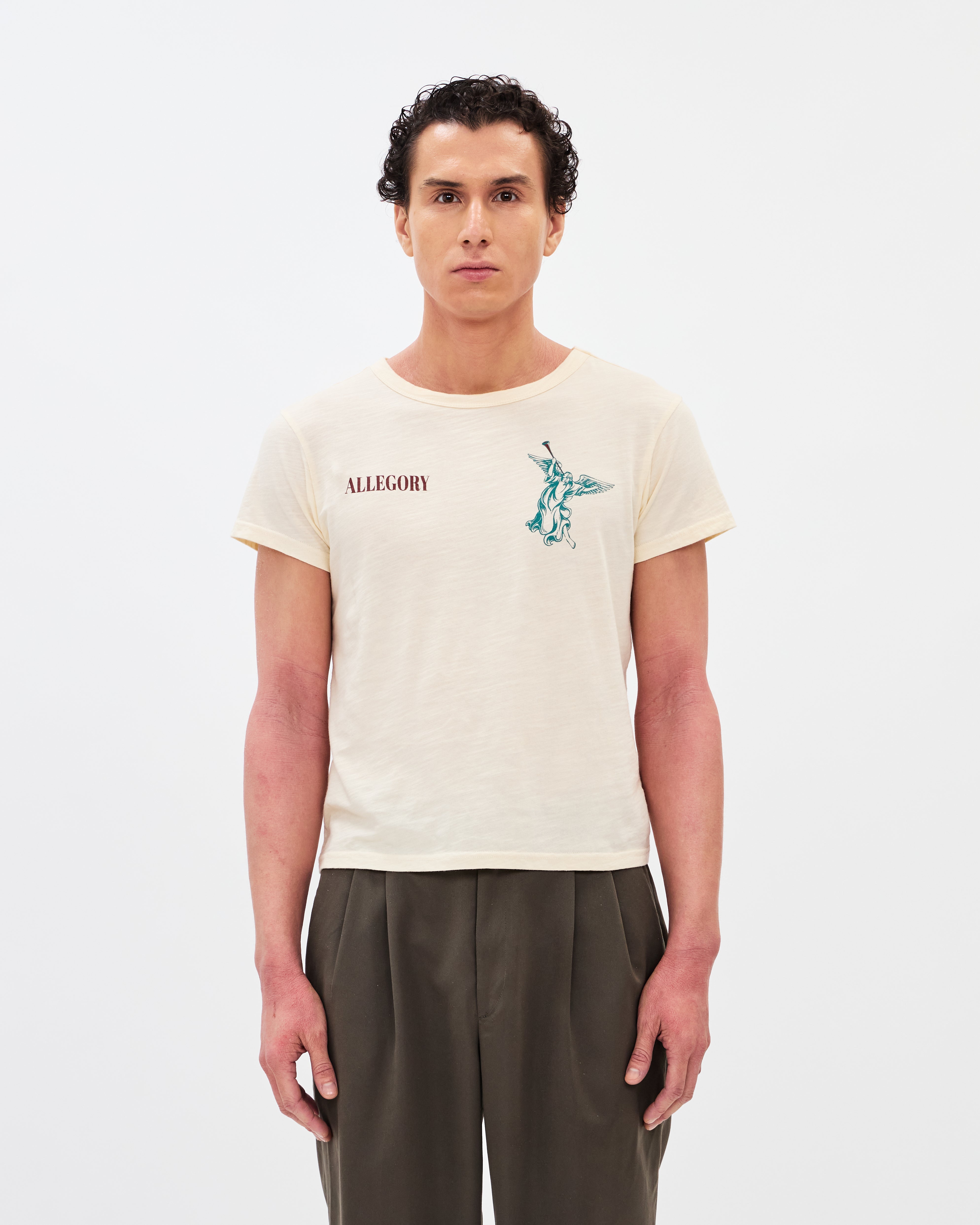 Seven Trumpets Classic Tee / Creme-6