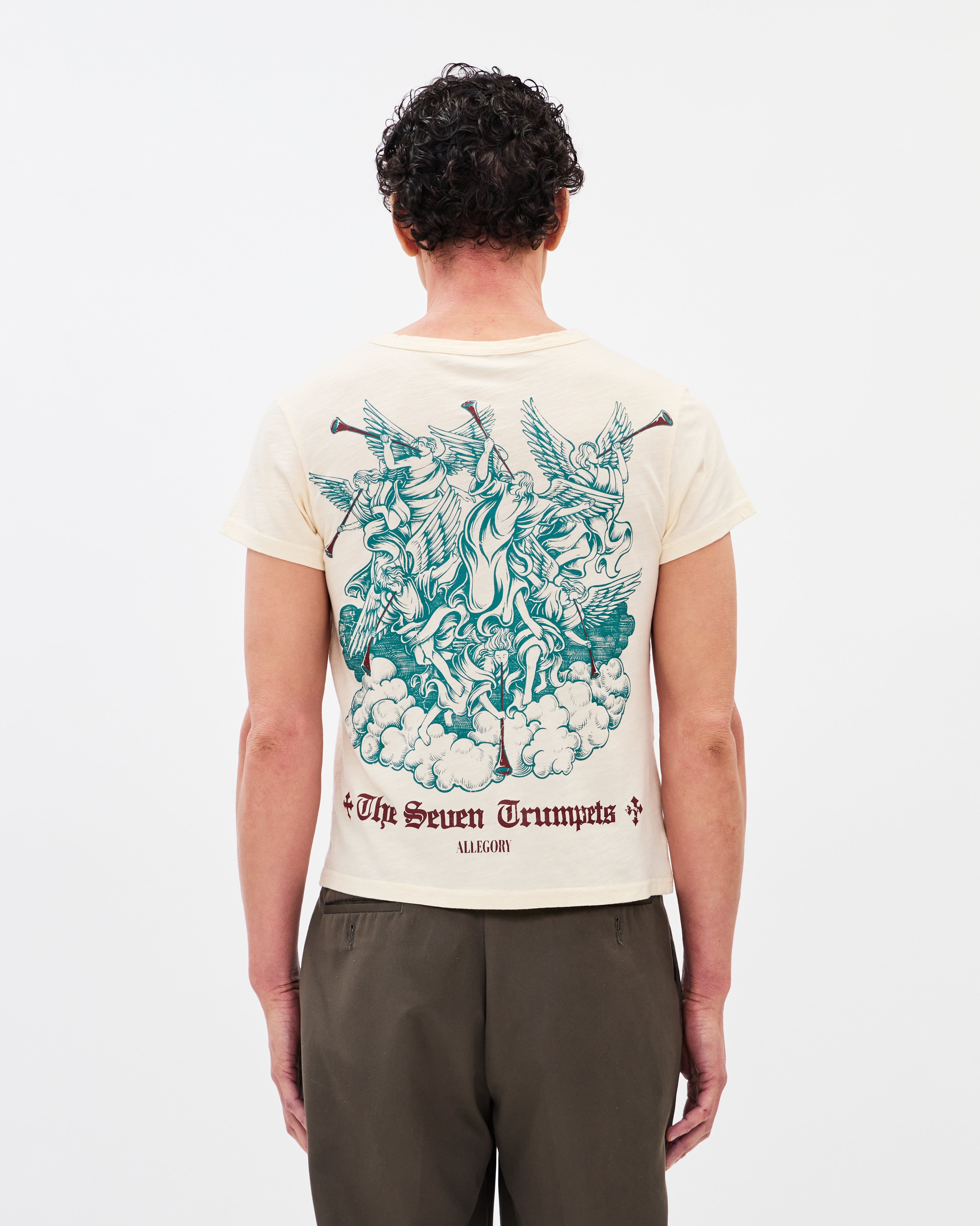 Seven Trumpets Classic Tee / Creme-8