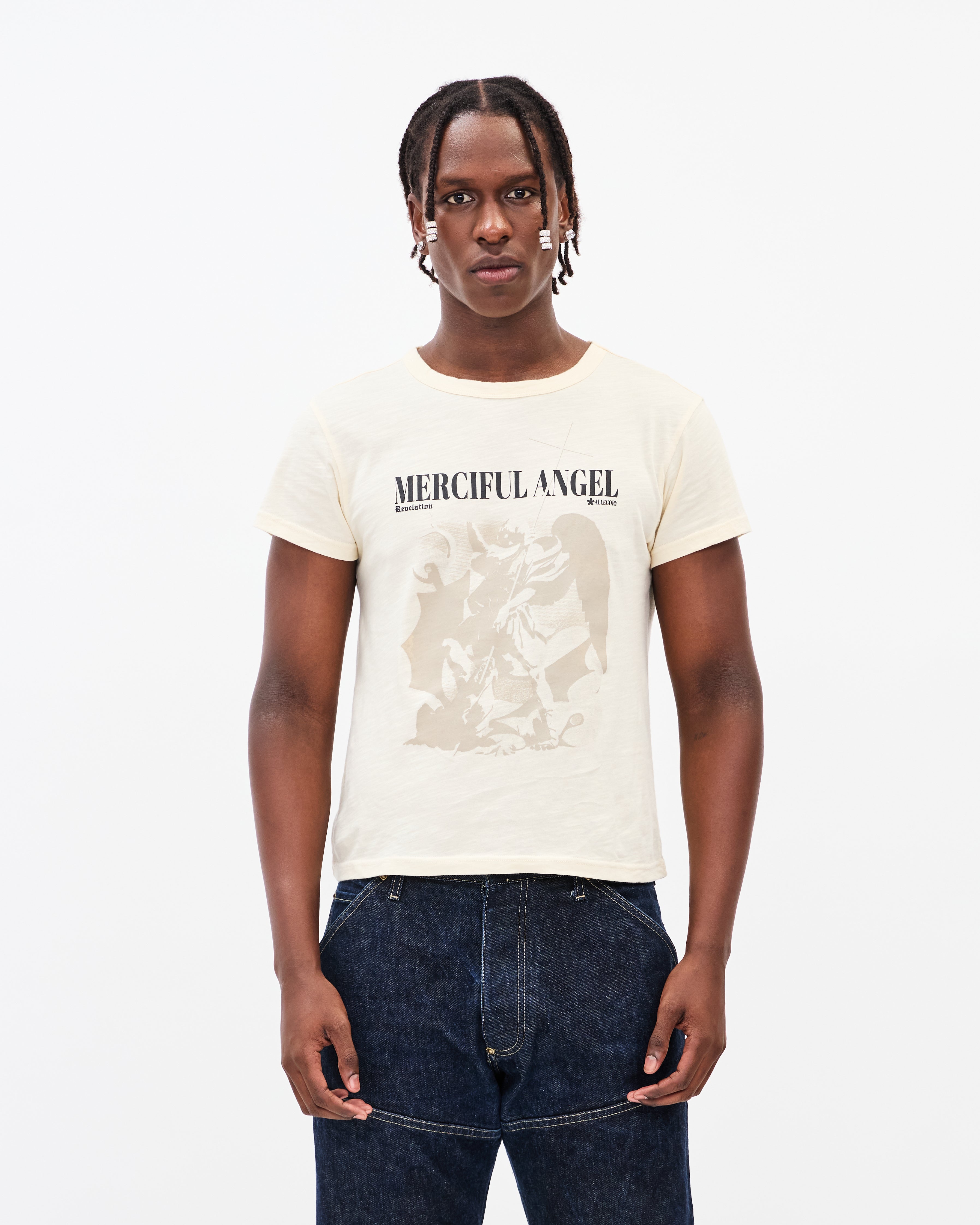 Merciful Angel Classic Tee / Creme-5