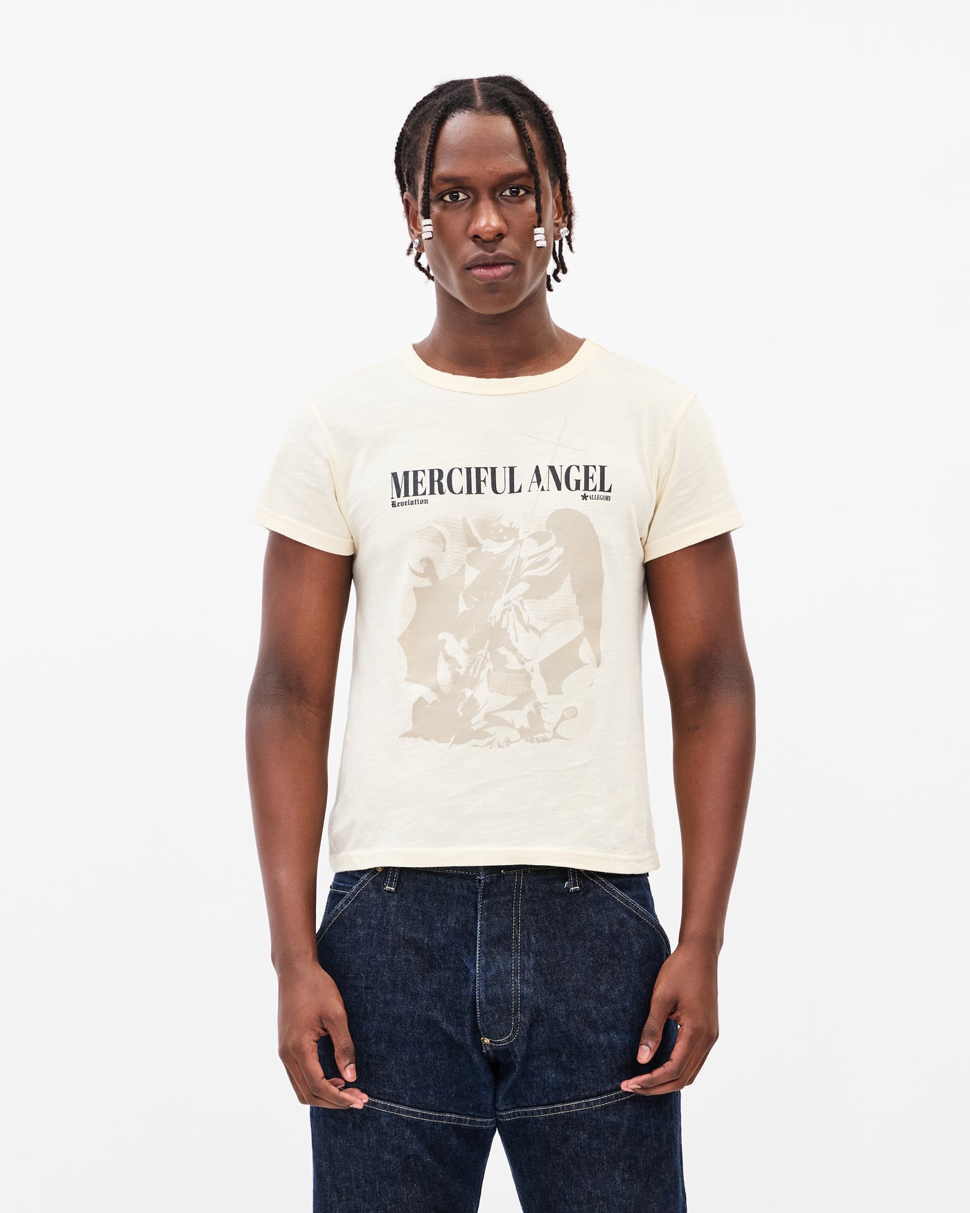 Merciful Angel Heritage Tee / Creme