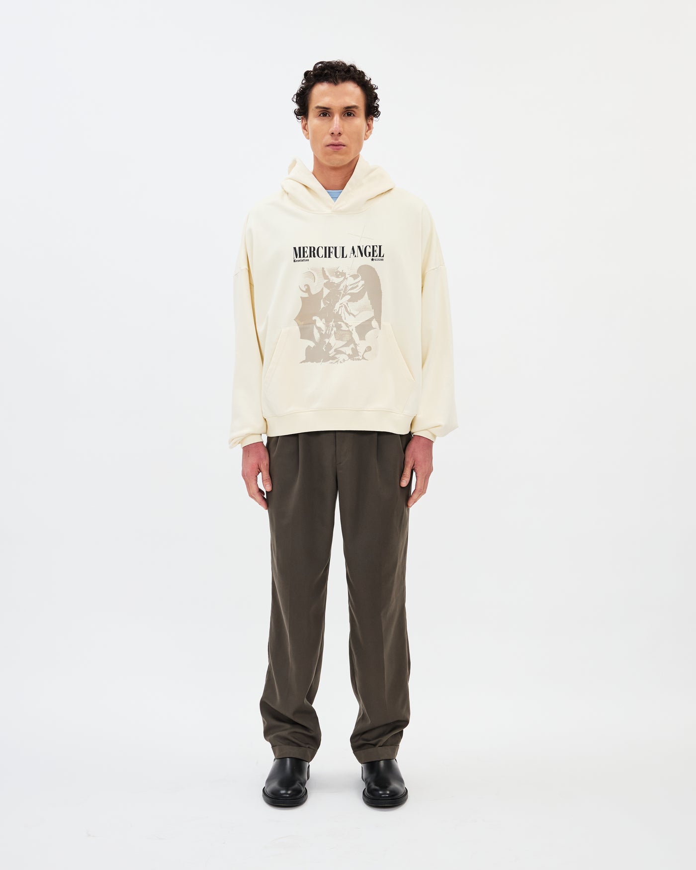 Merciful Angel Hoodie / Creme