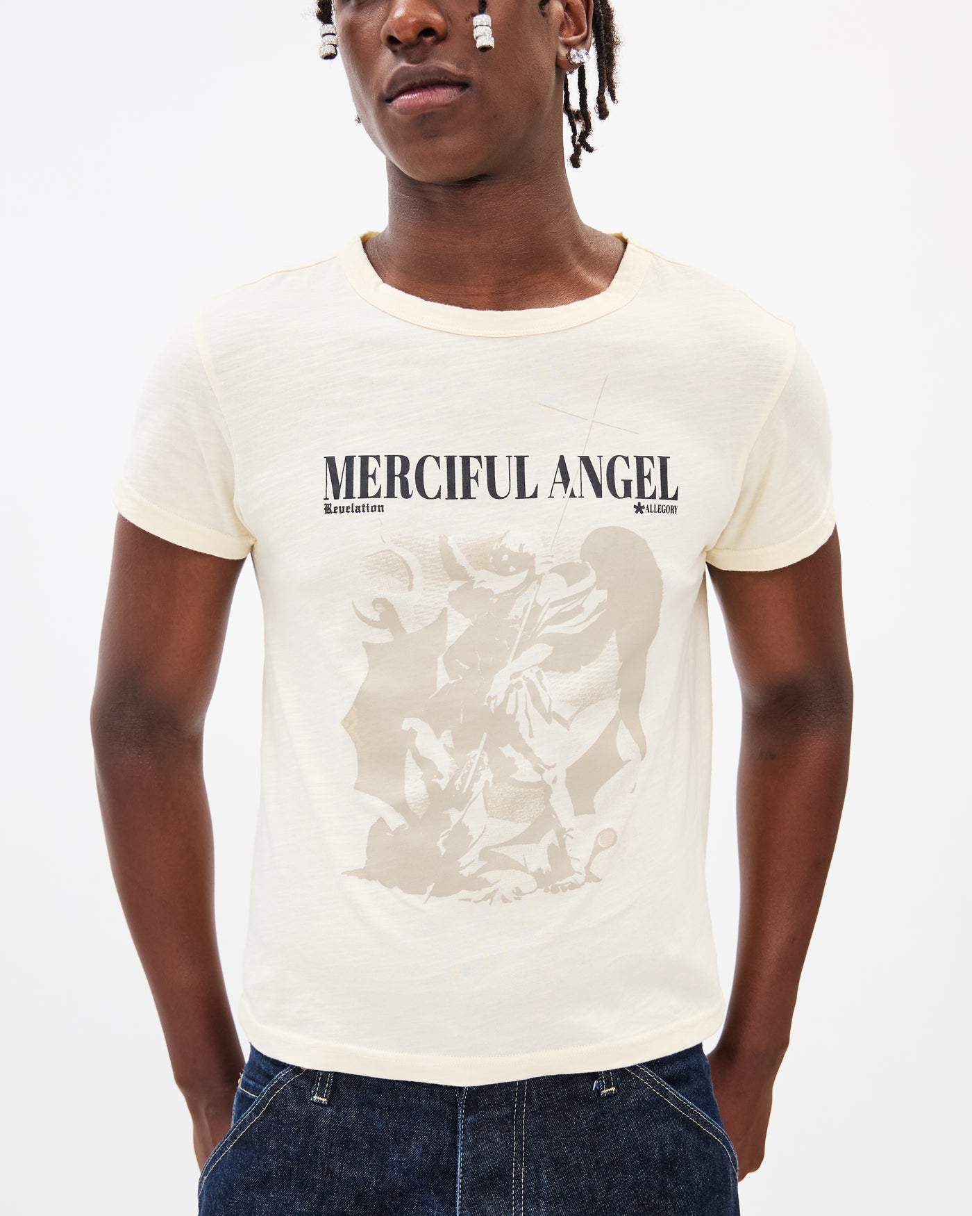 Merciful Angel Heritage Tee / Creme