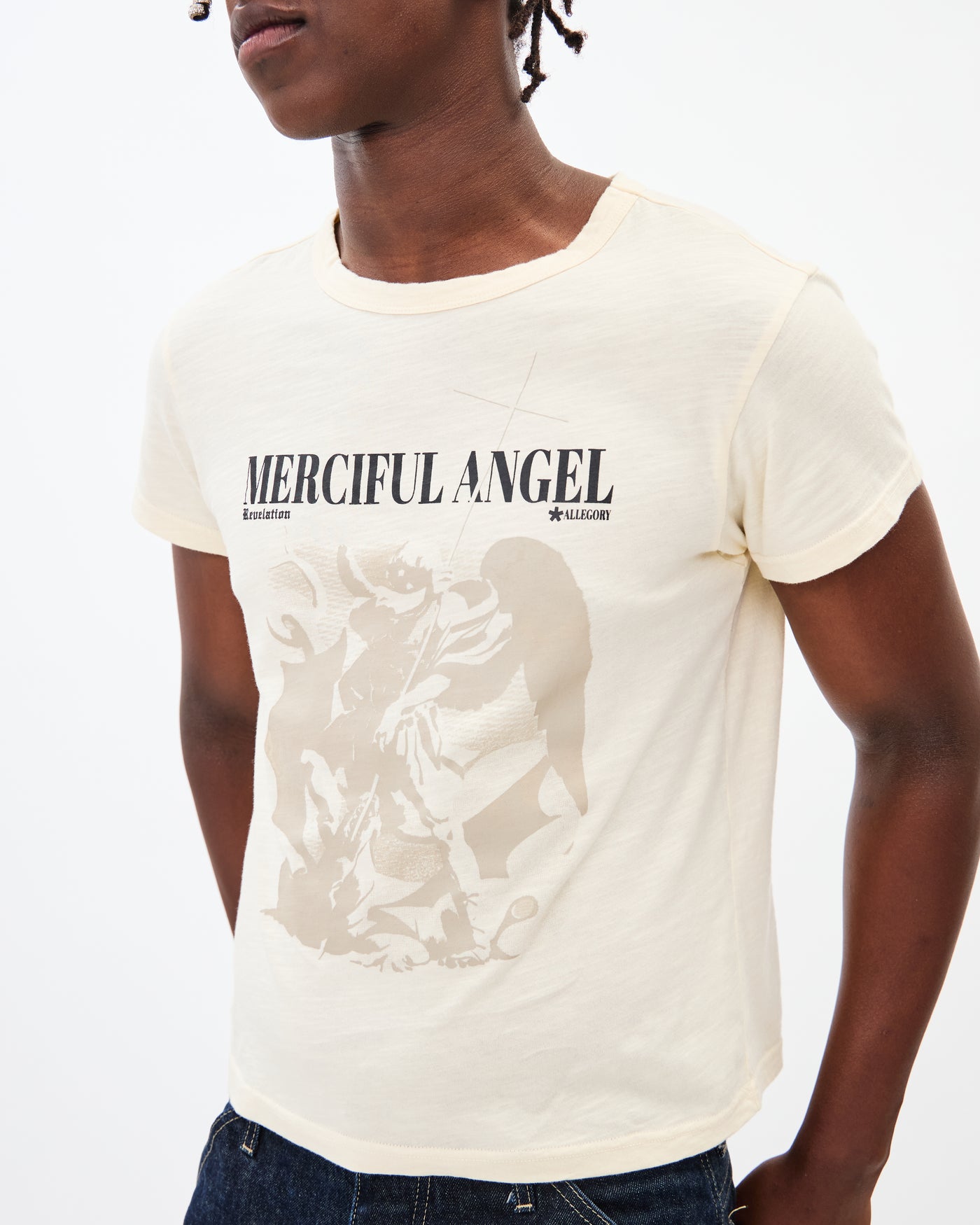 Merciful Angel Heritage Tee / Creme