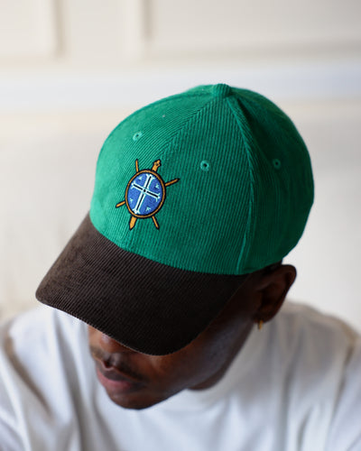 Paladin's Necklace Premium Corduroy Hat / Emerald Green / Brown