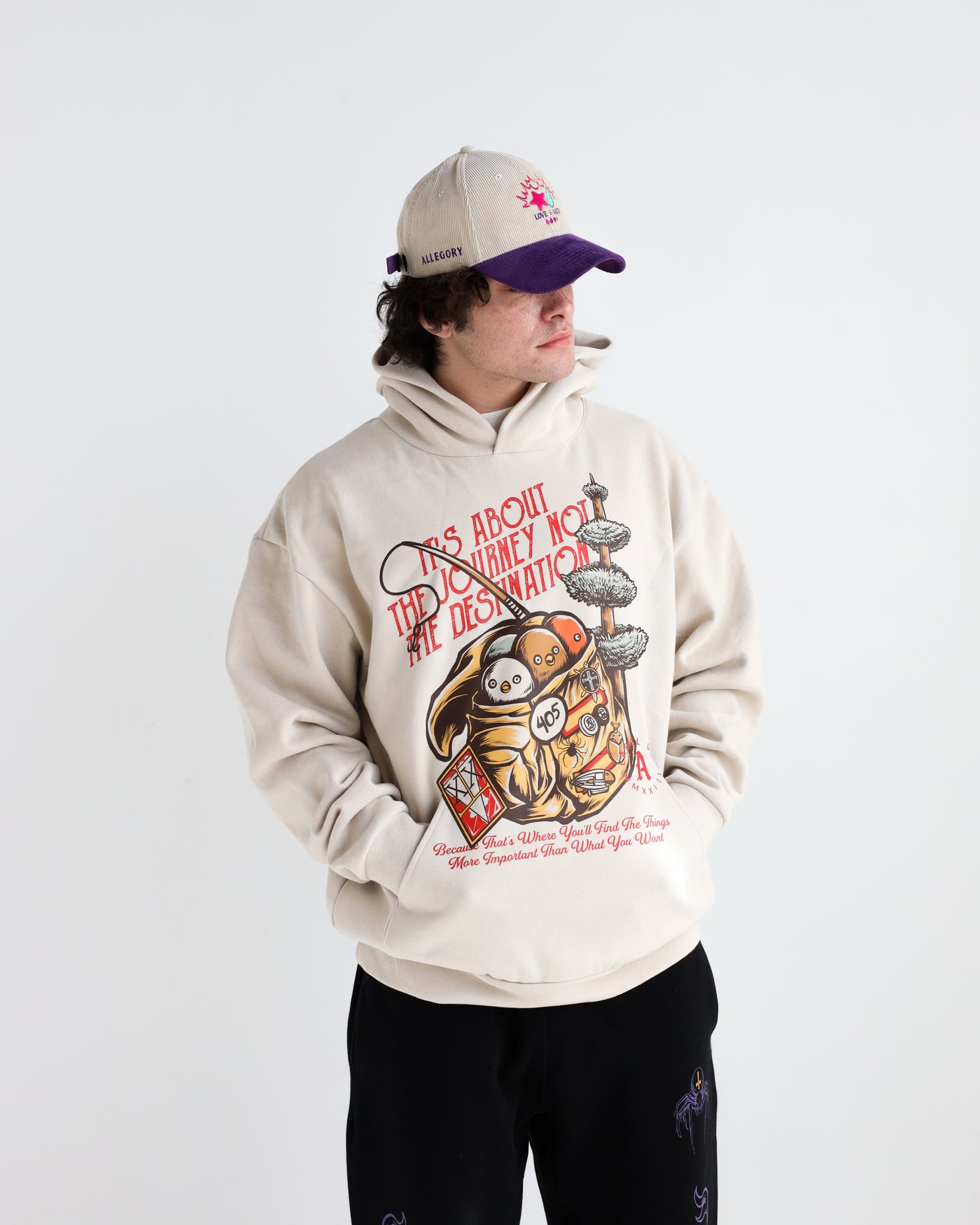 A Hunter's Journey Hoodie / Ivory