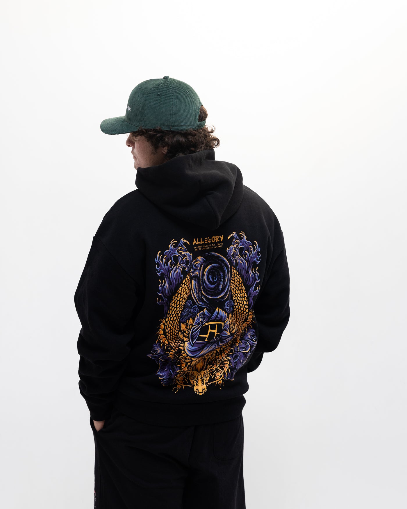 Cursed Monk Hoodie / Black