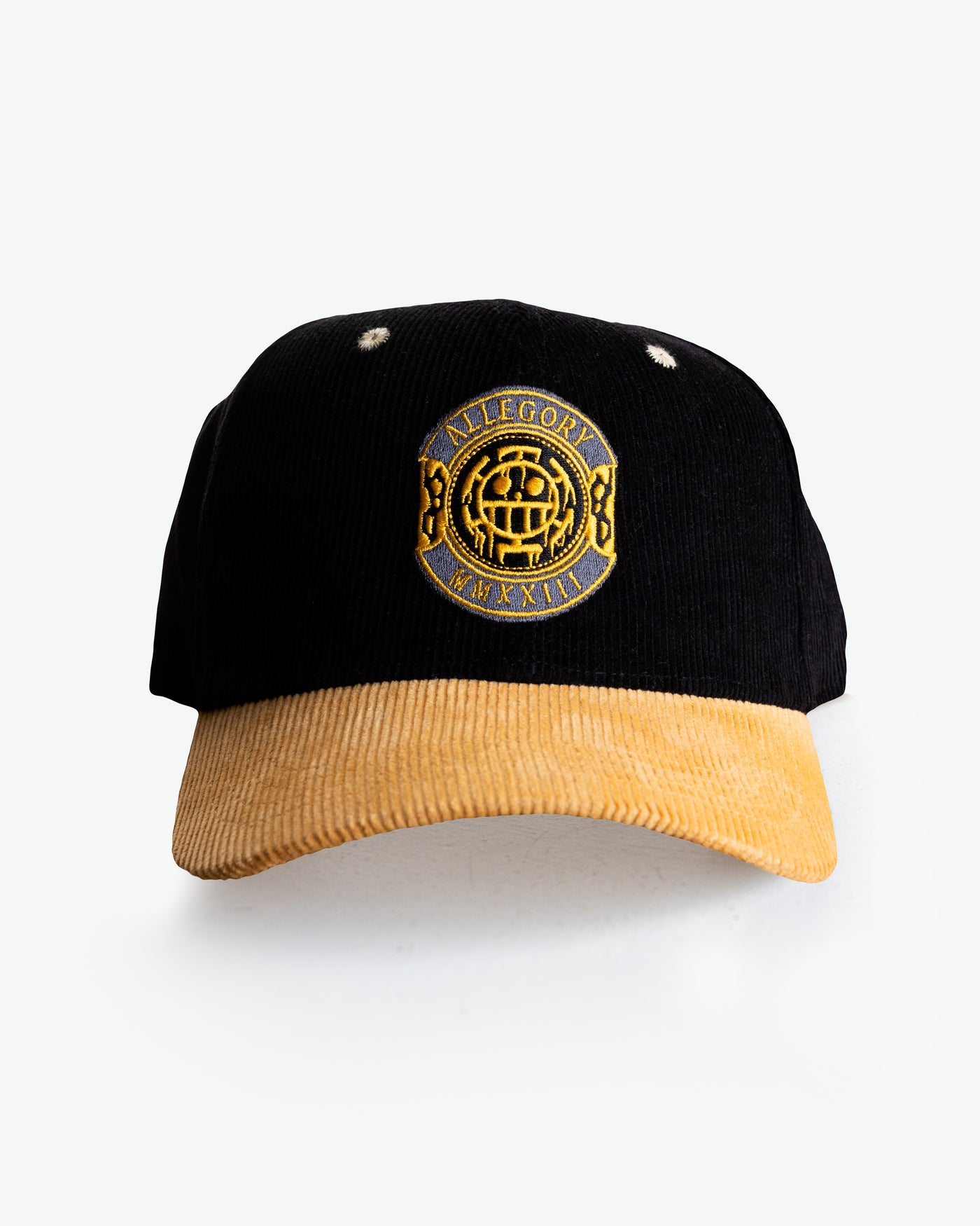 Law Jolly Roger Corduroy Hat / Black / Harvest Gold