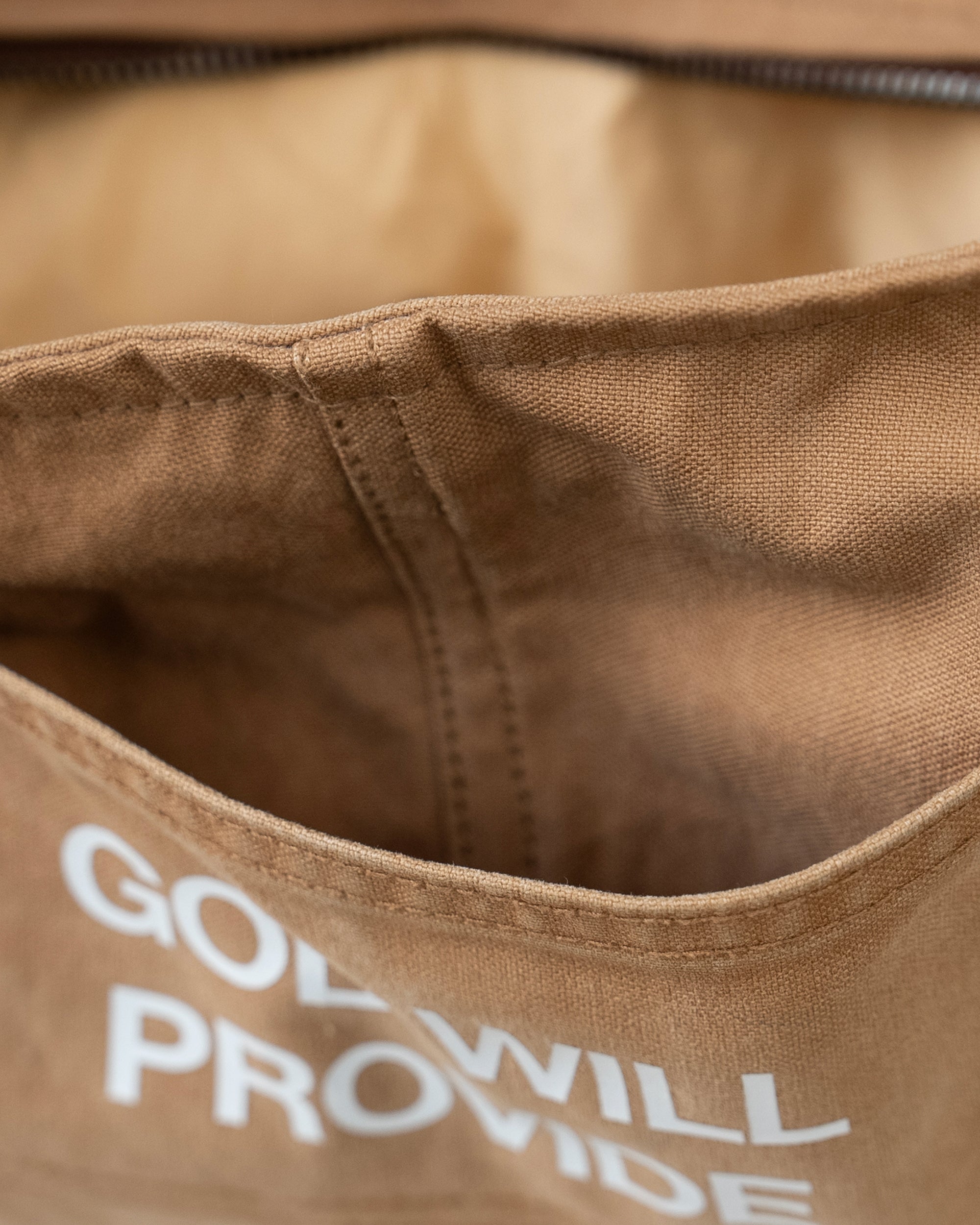 God Will Provide Tote Bag / Brown-3