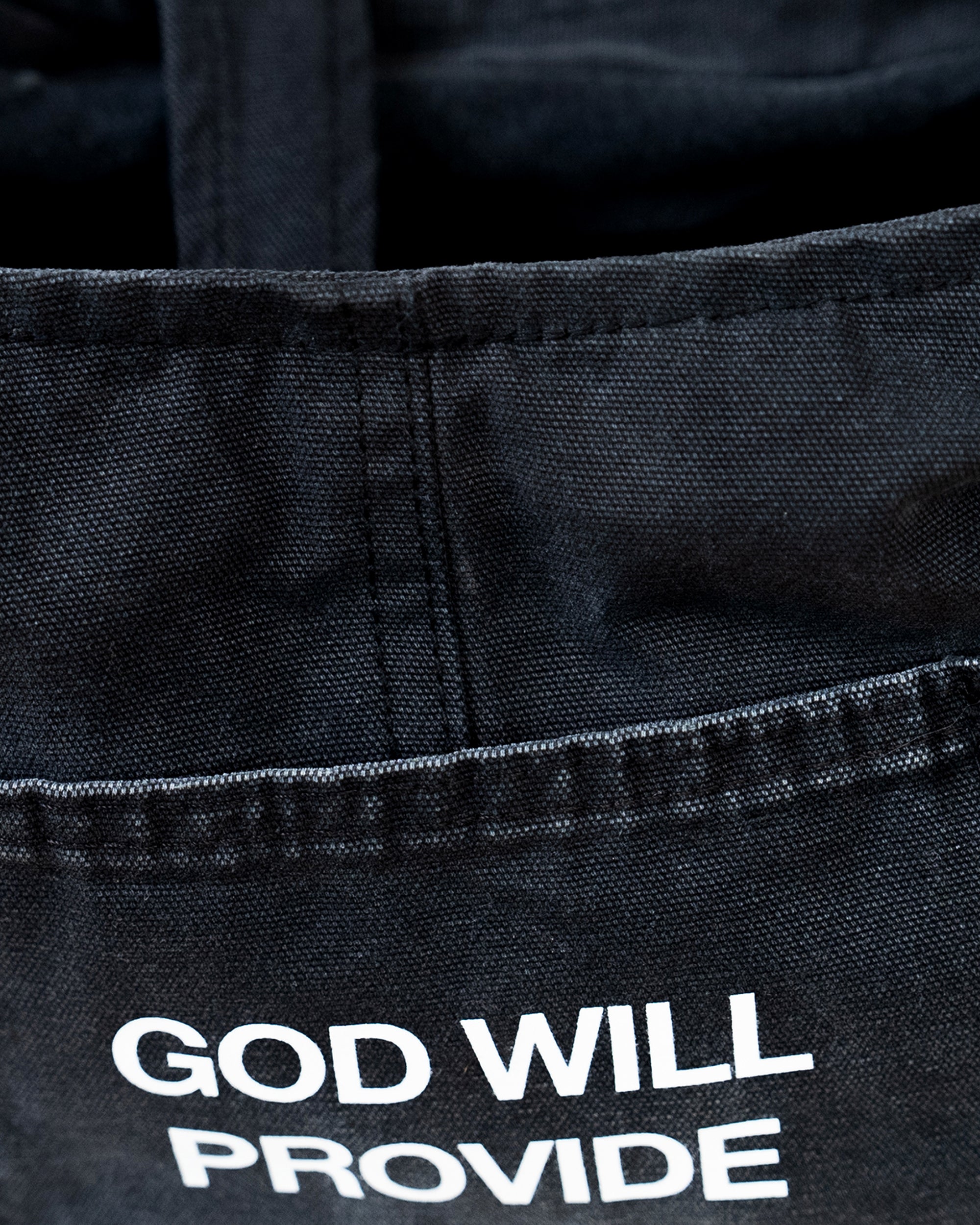 God Will Provide Tote Bag / Black-3