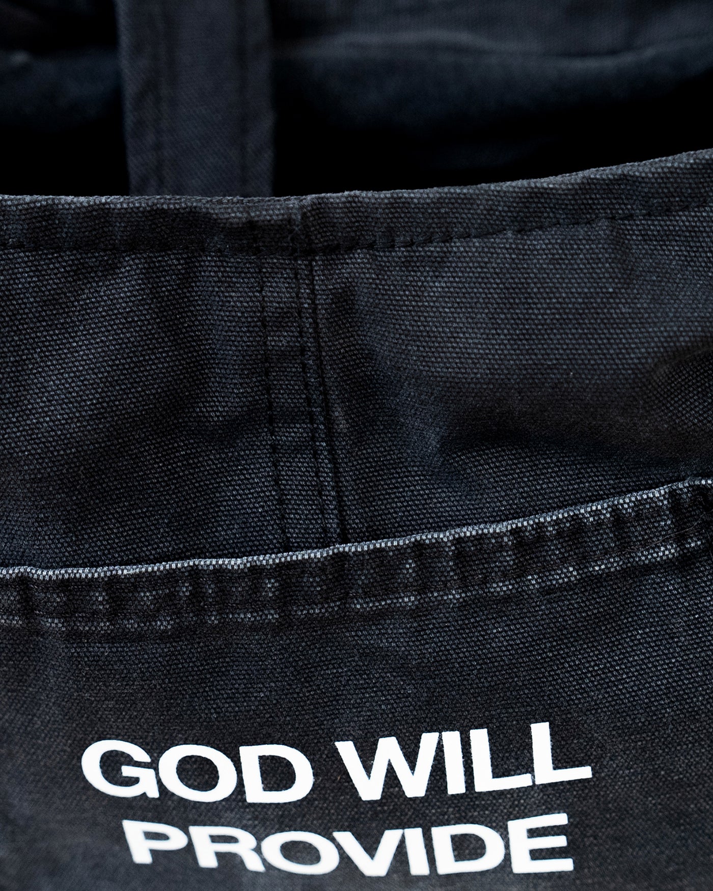 God Will Provide Tote Bag / Black