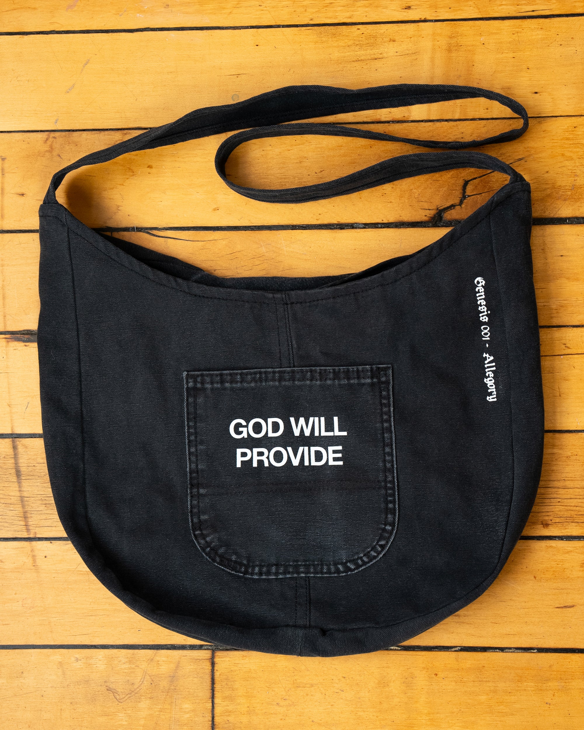 God Will Provide Tote Bag / Black-4