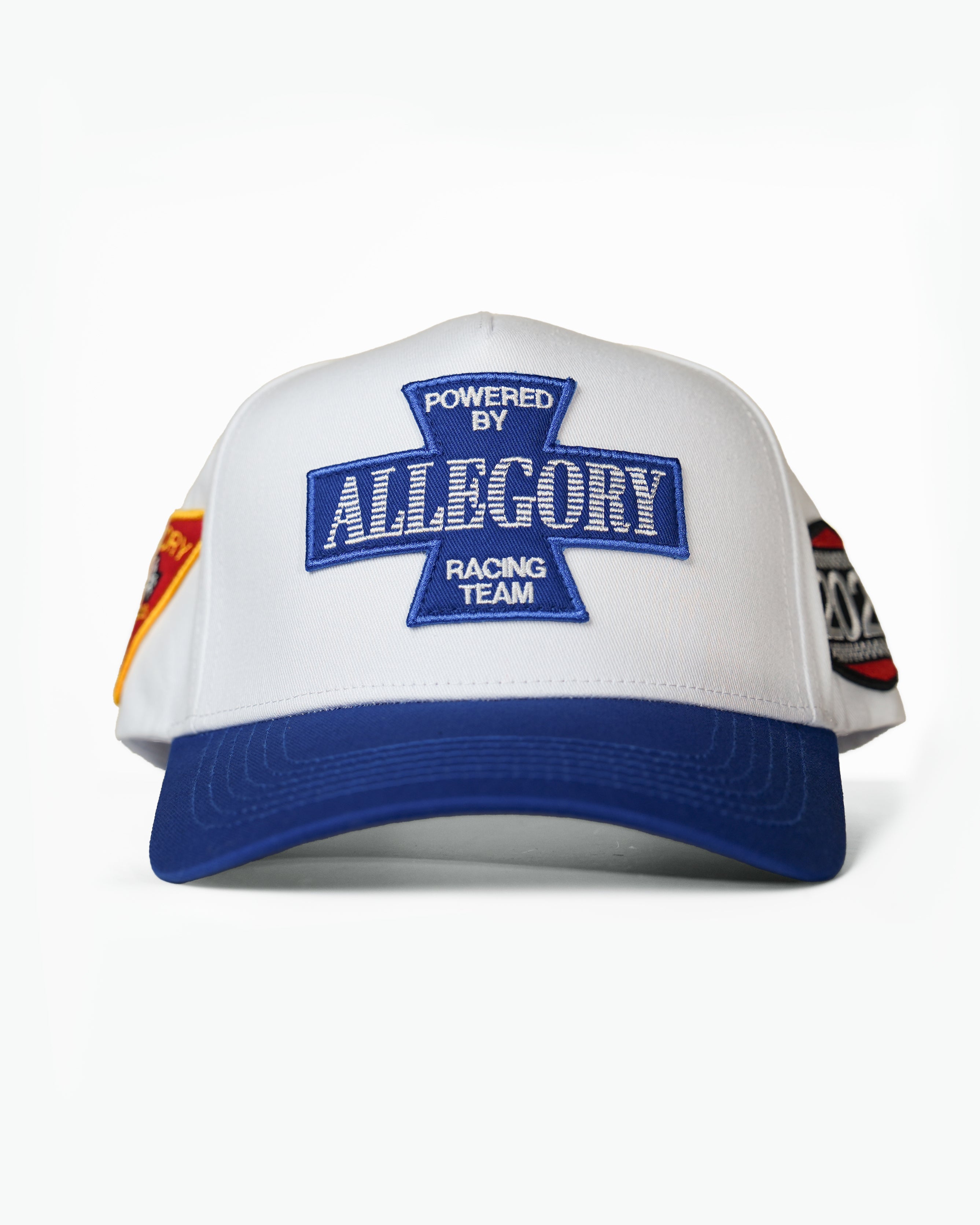 Allegory Racing Division Premium Hat / White / Sapphire Blue
