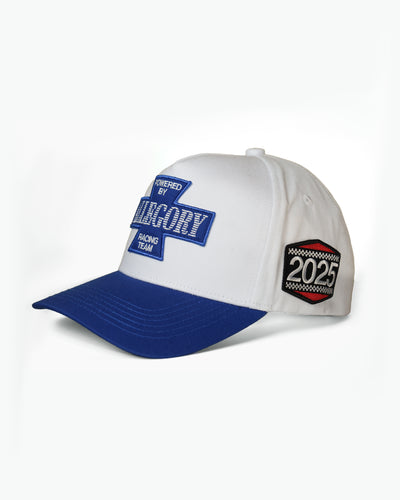 Allegory Racing Division Premium Hat / White / Sapphire Blue