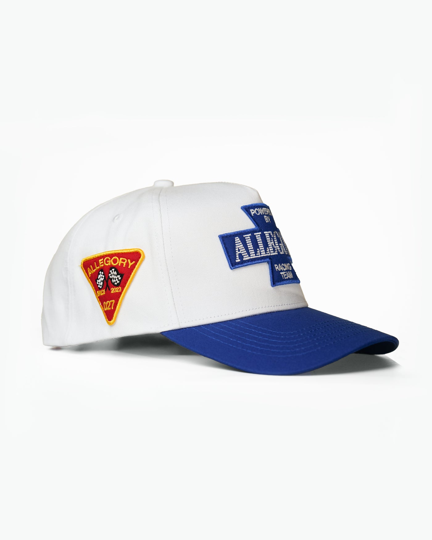 Allegory Racing Division Premium Hat / White / Sapphire Blue