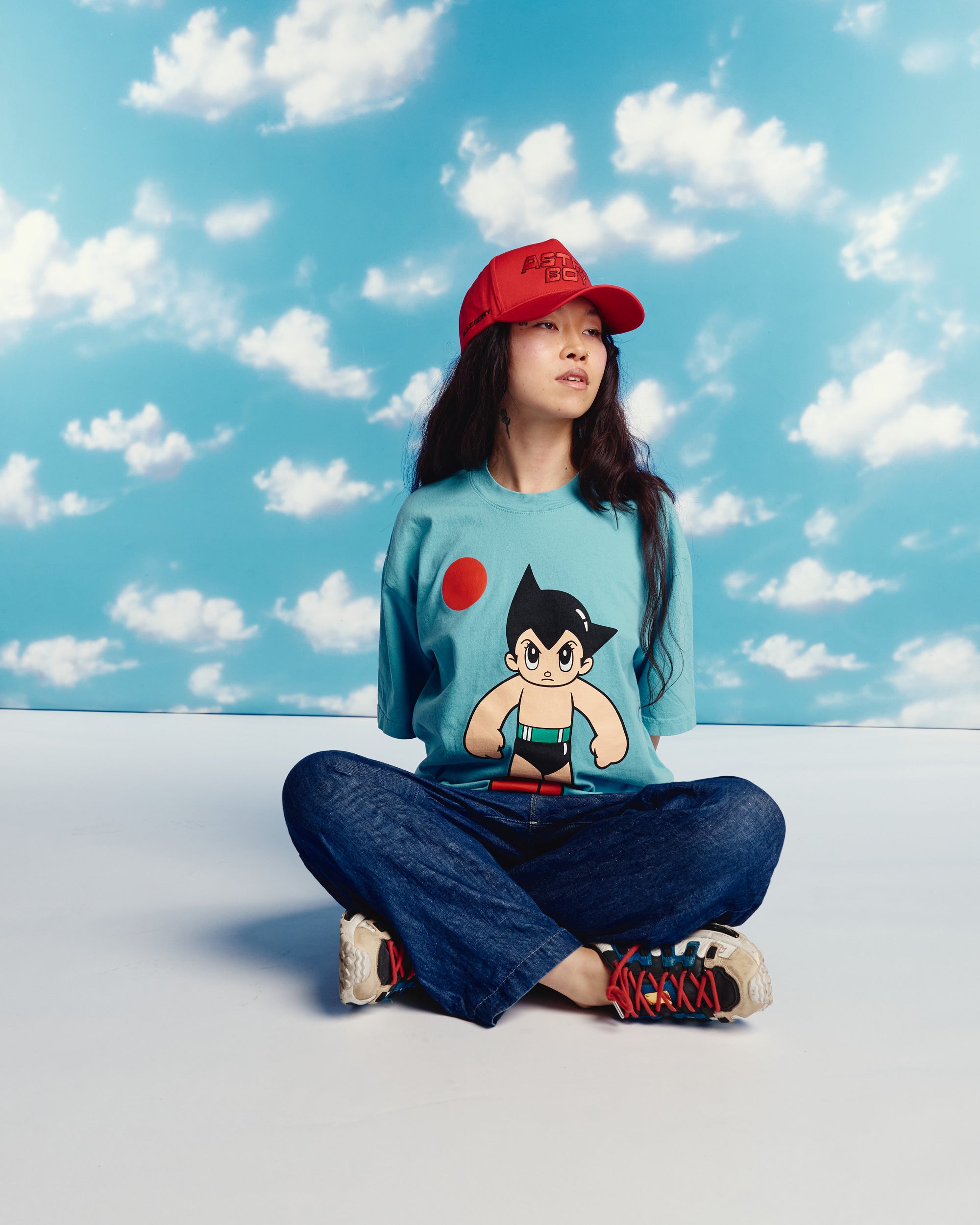 Iron Arm Mighty Atom Tee For Astro Boy / Sky Blue-7