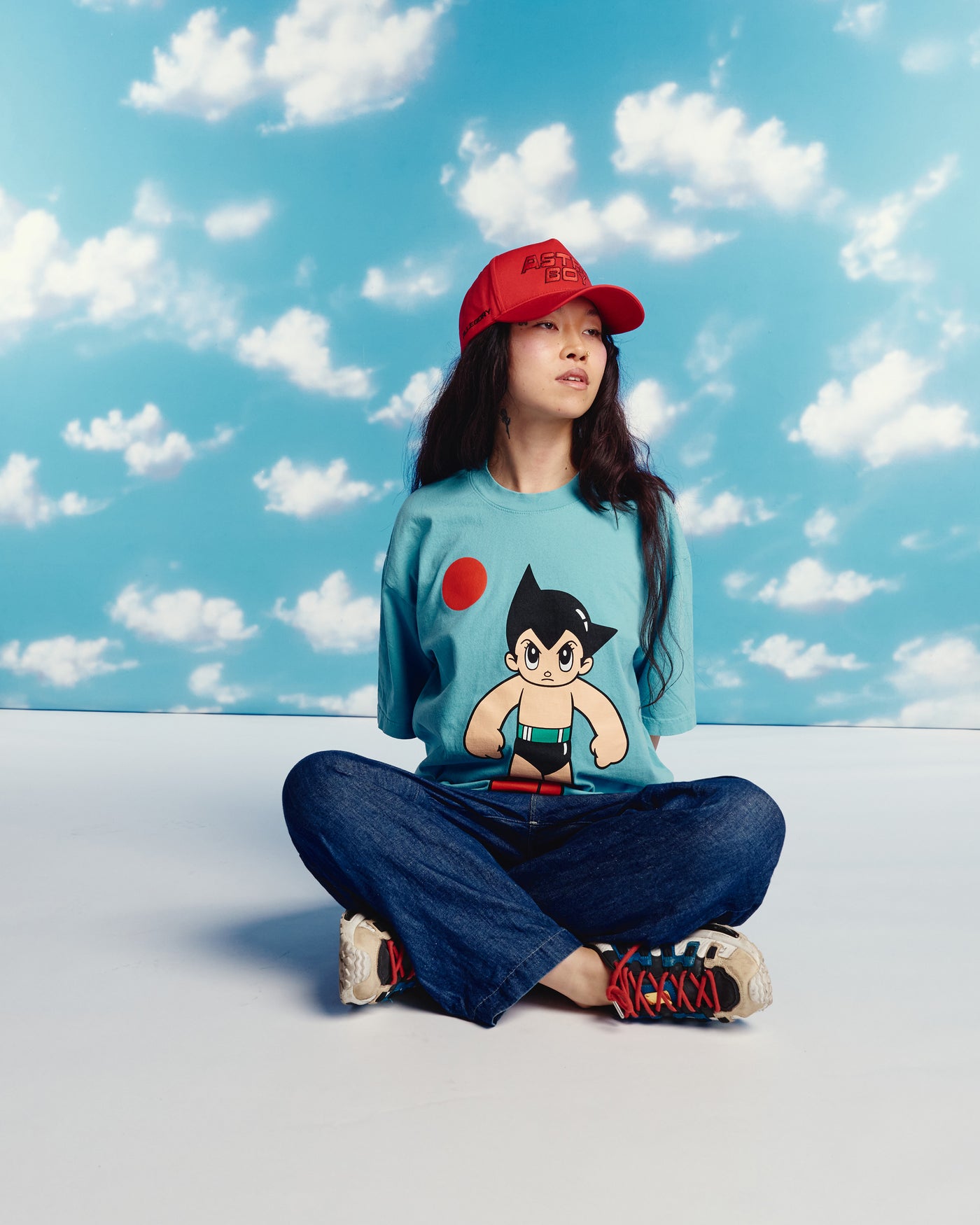 Iron Arm Mighty Atom Tee For Astro Boy / Sky Blue