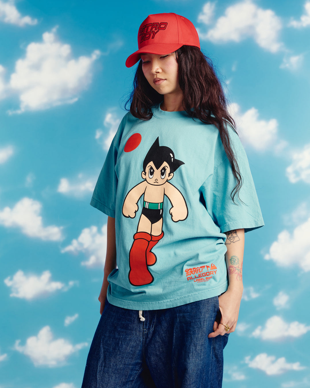 Iron Arm Mighty Atom Tee For Astro Boy / Sky Blue – Allegory House