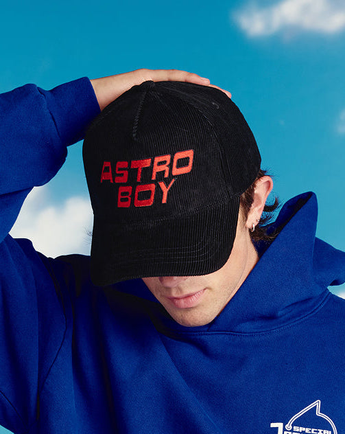 Astro Boy Logo Corduroy Hat For Astro Boy / Black