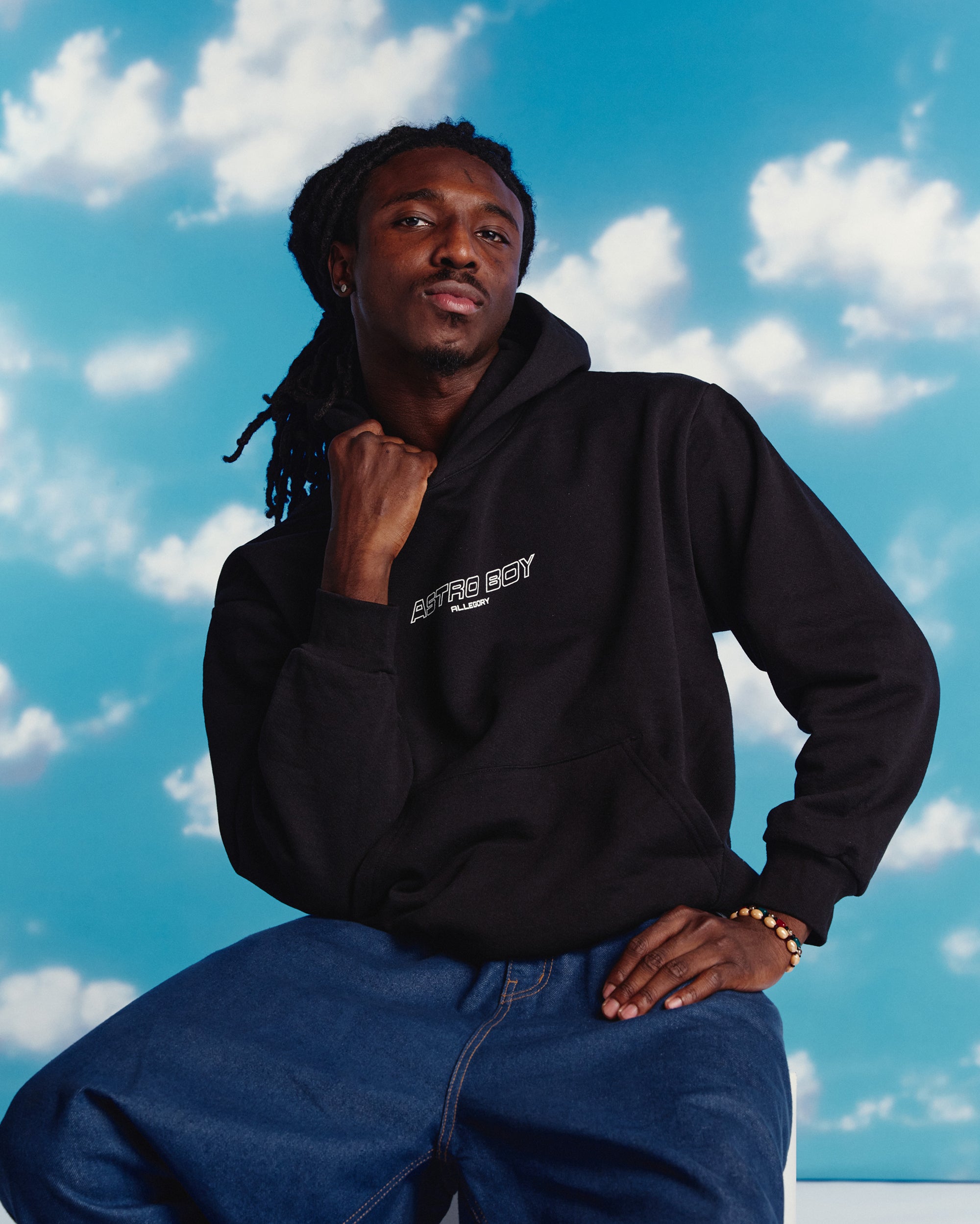 Manga Panel Hoodie For Astro Boy / Black-10