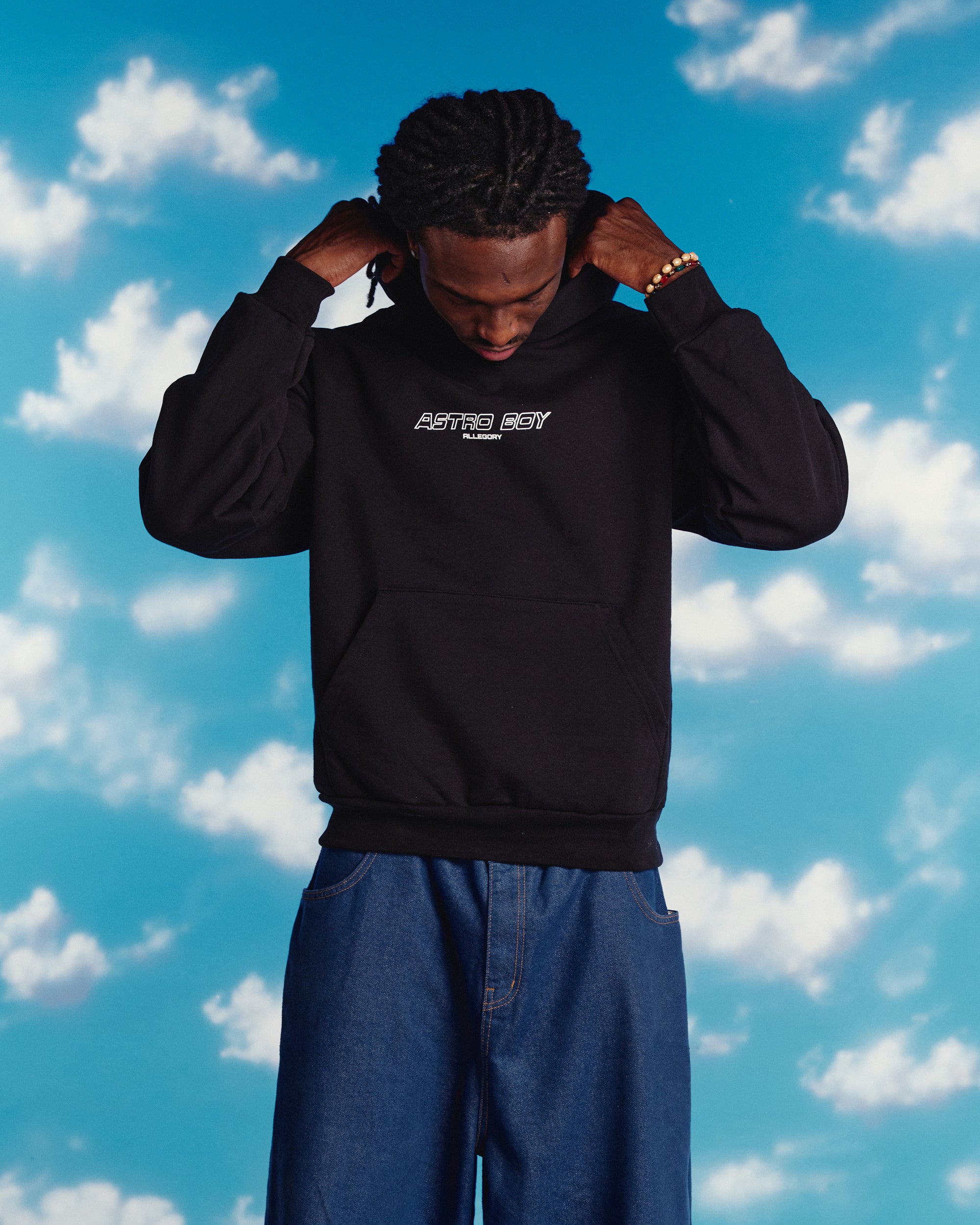 Manga Panel Hoodie For Astro Boy / Black-7