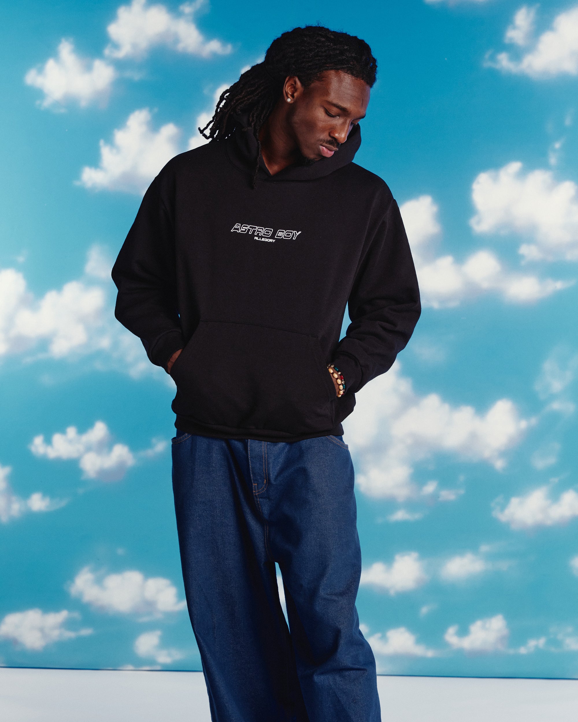 Manga Panel Hoodie For Astro Boy / Black-9