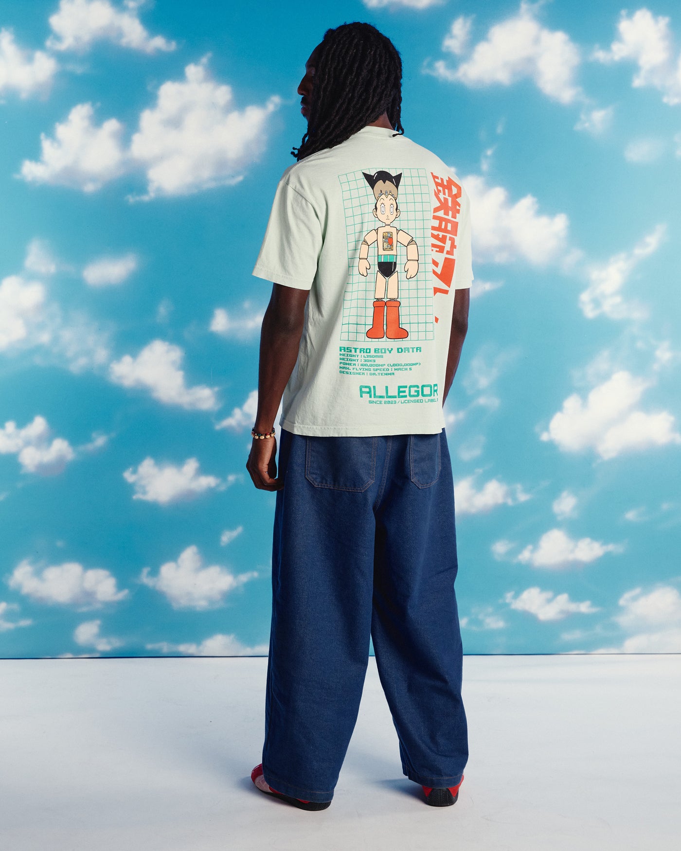 Atom's Blueprint Tee For Astro Boy / Teal