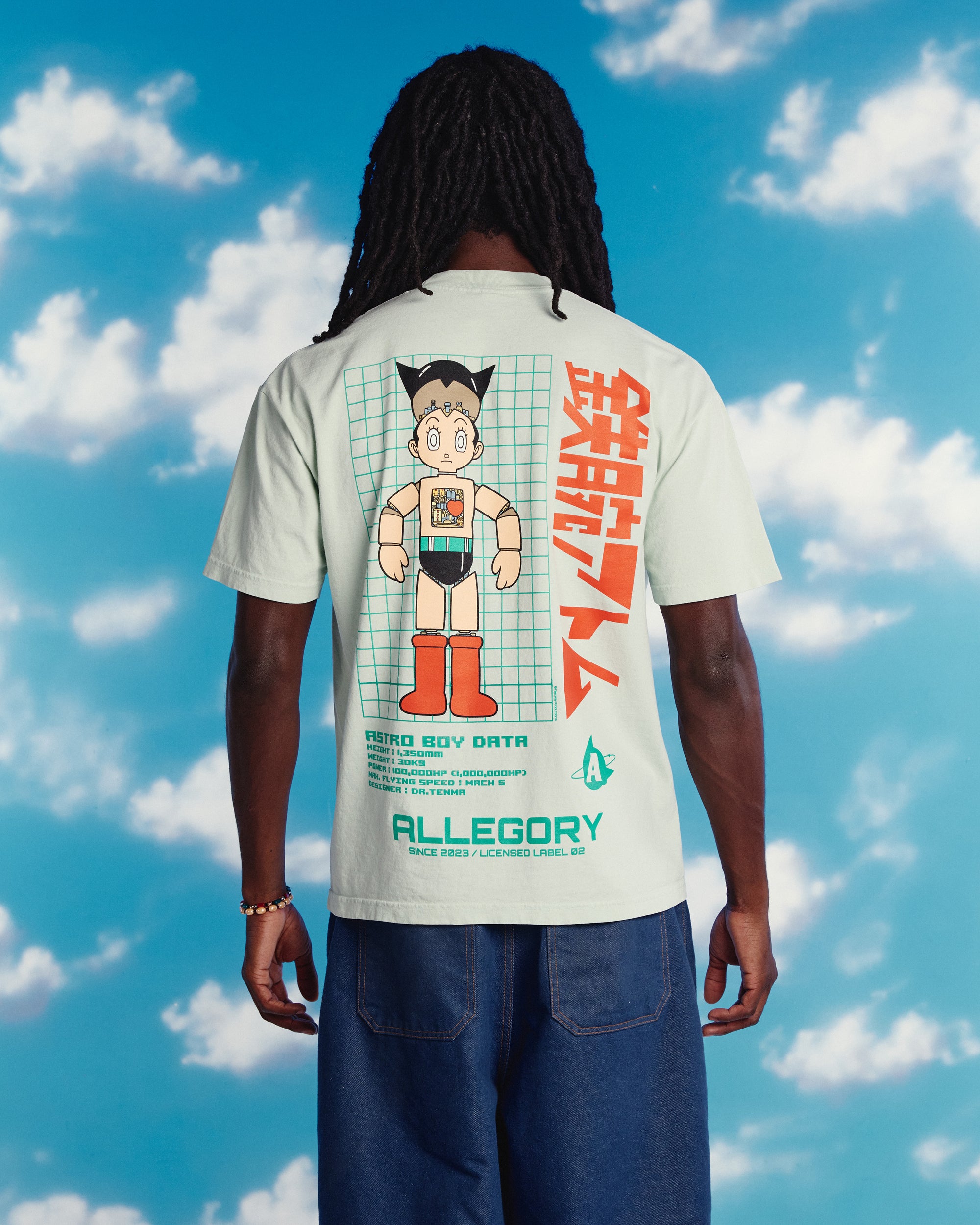 Atom's Blueprint Tee For Astro Boy / Teal-6