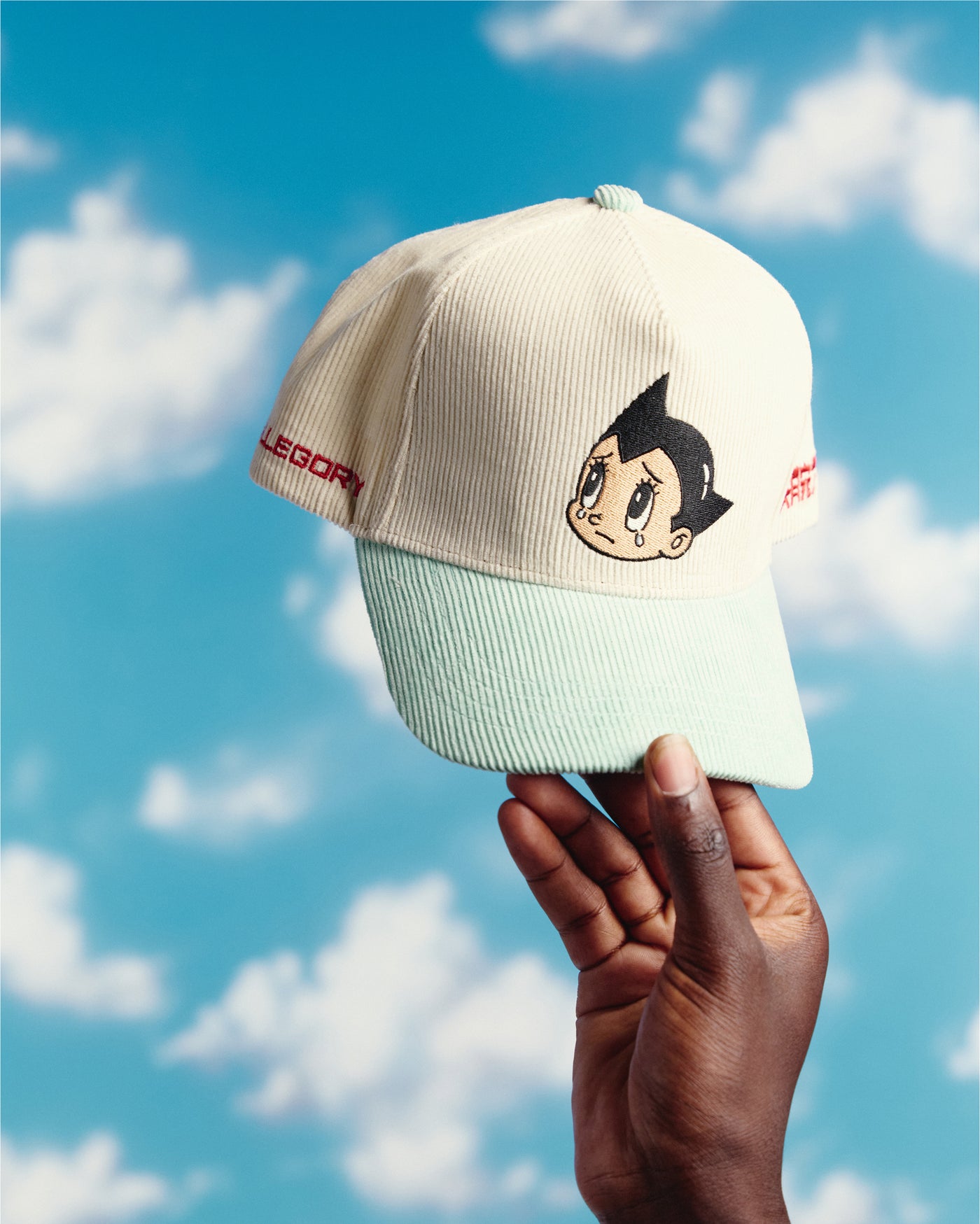 Tears of Atom Corduroy Hat For Astro Boy / Cream / Teal