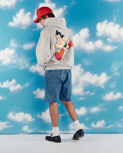 Big Red Boots Hoodie For Astro Boy / Washed Stone