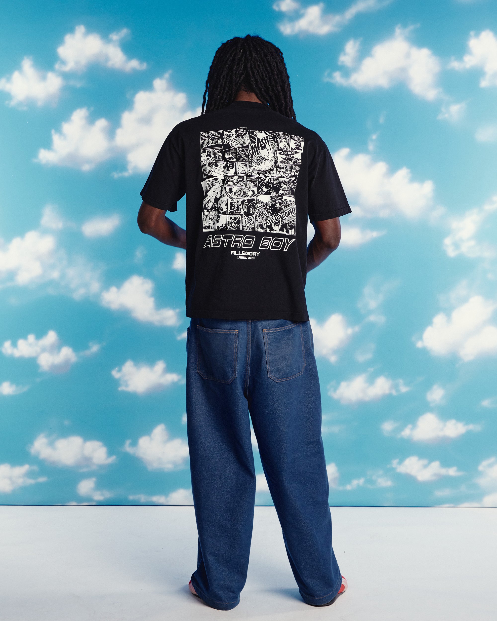 Manga Panel Tee For Astro Boy / Black-6