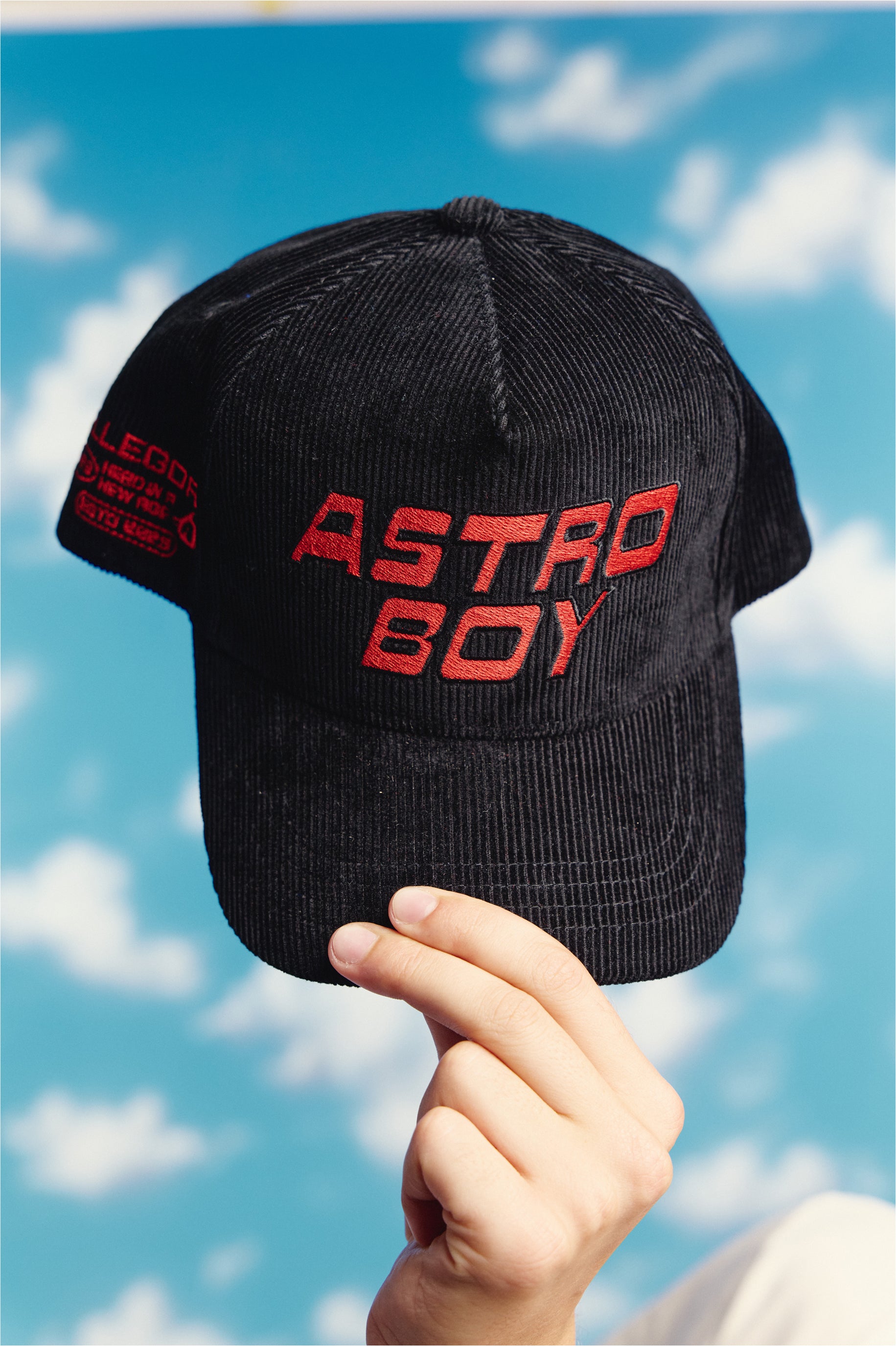Astro Boy Logo Corduroy Hat For Astro Boy / Black-2