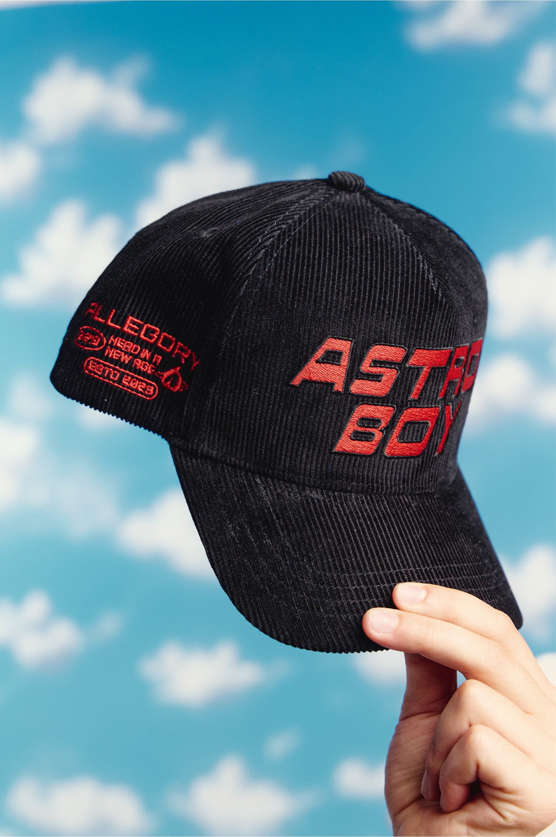 Astro Boy Logo Corduroy Hat For Astro Boy / Black-3