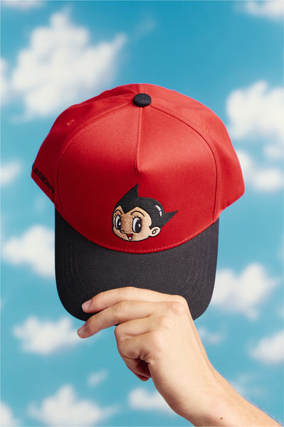 Classic Astro Boy Corduroy Hat For Astro Boy / Imperial Red / Black