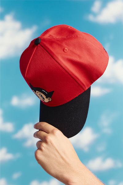 Classic Astro Boy Corduroy Hat For Astro Boy / Imperial Red / Black